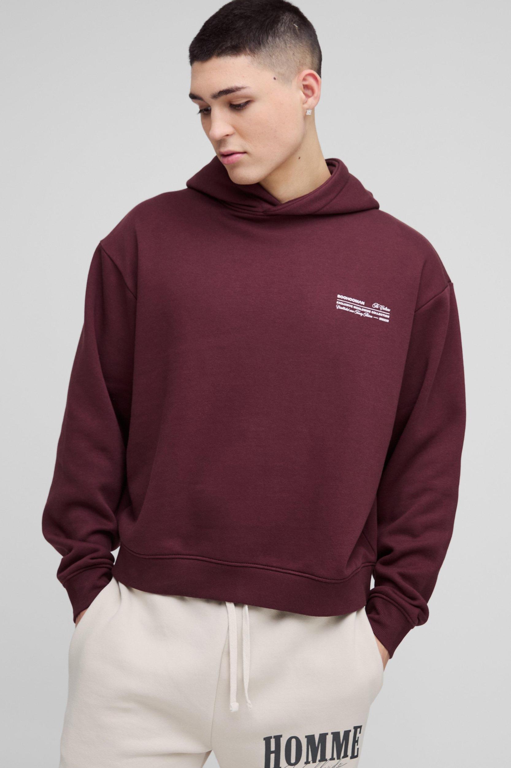 Oversized Boxy Man Hoodie | boohooMAN USA Product Image