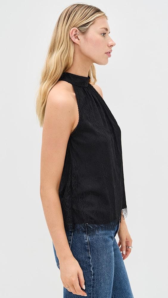 alice + olivia Maris Halter Neck Gathered Top | Shopbop Product Image