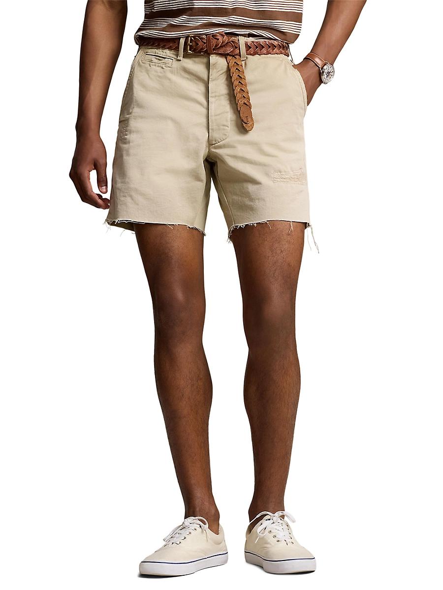 Mens Willard Twill Cut-Off Flat-Front Shorts Product Image