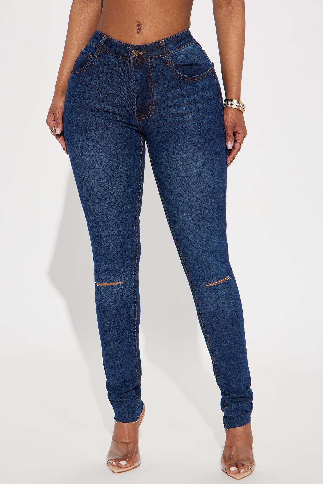 Malibu Mornings Mid Rise Skinny Jeans - Dark Wash Product Image