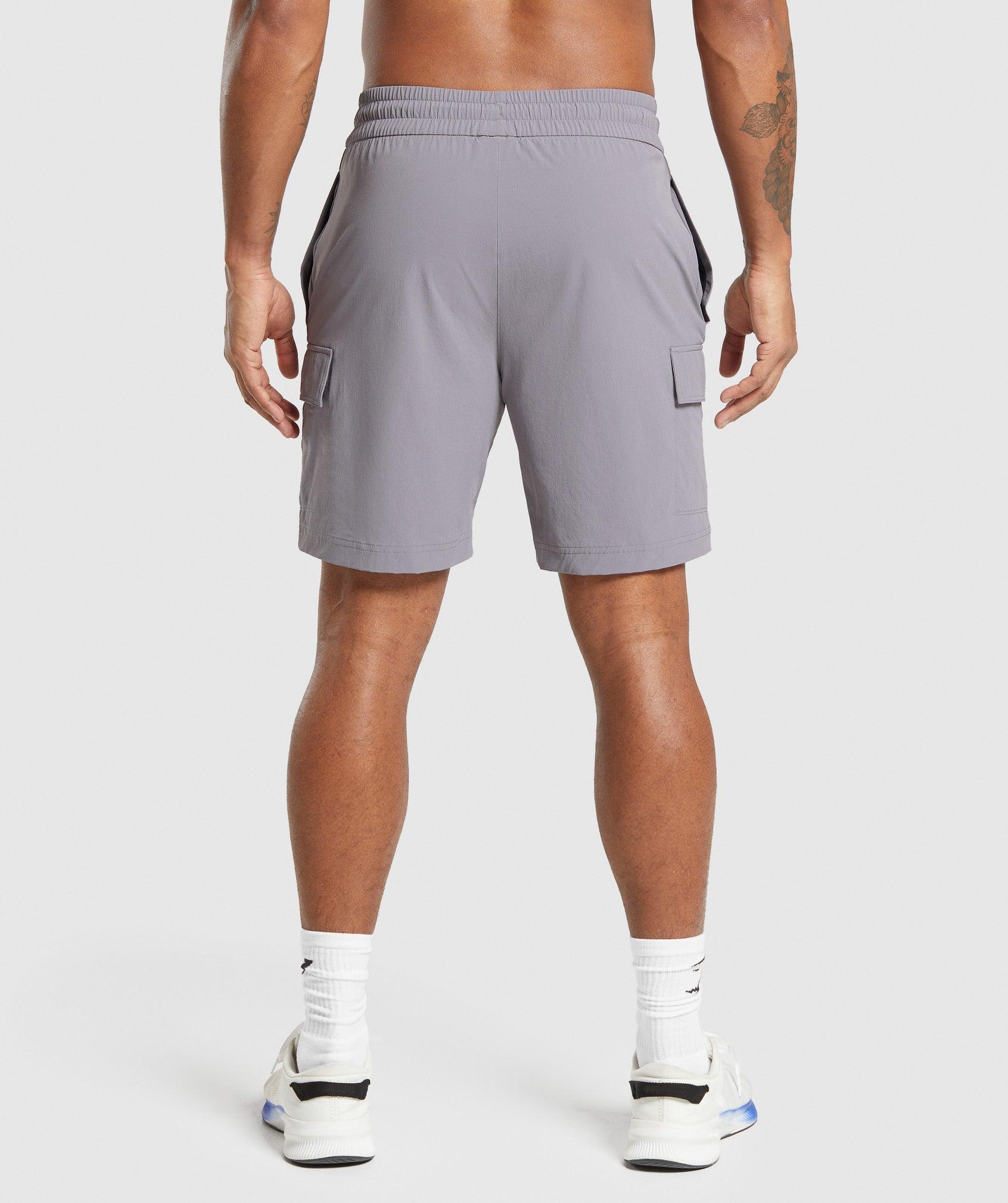 Gymshark Stretch Woven Cargo Shorts - Medium Grey Male Product Image