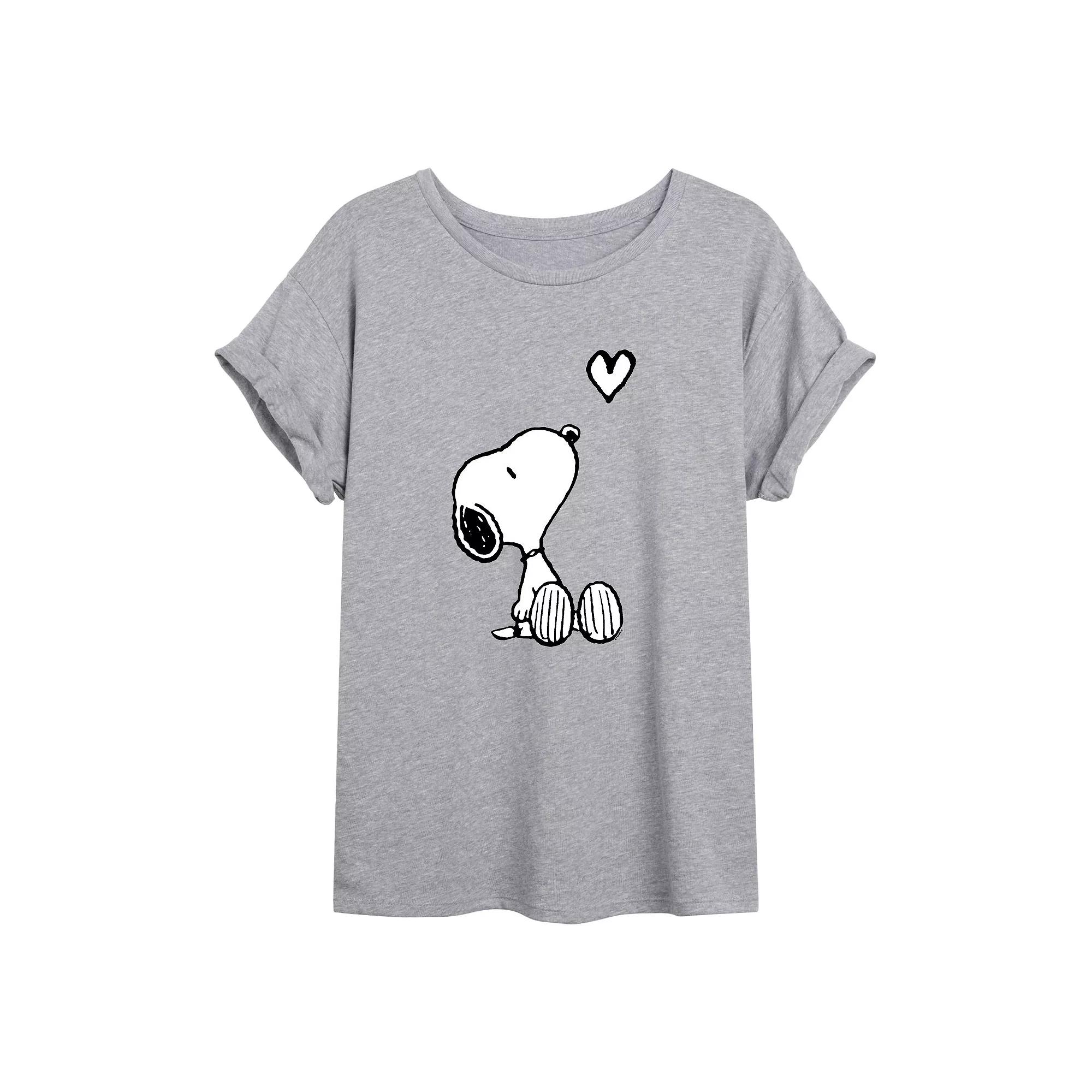 Juniors' Peanuts Snoopy Heart Over Product Image
