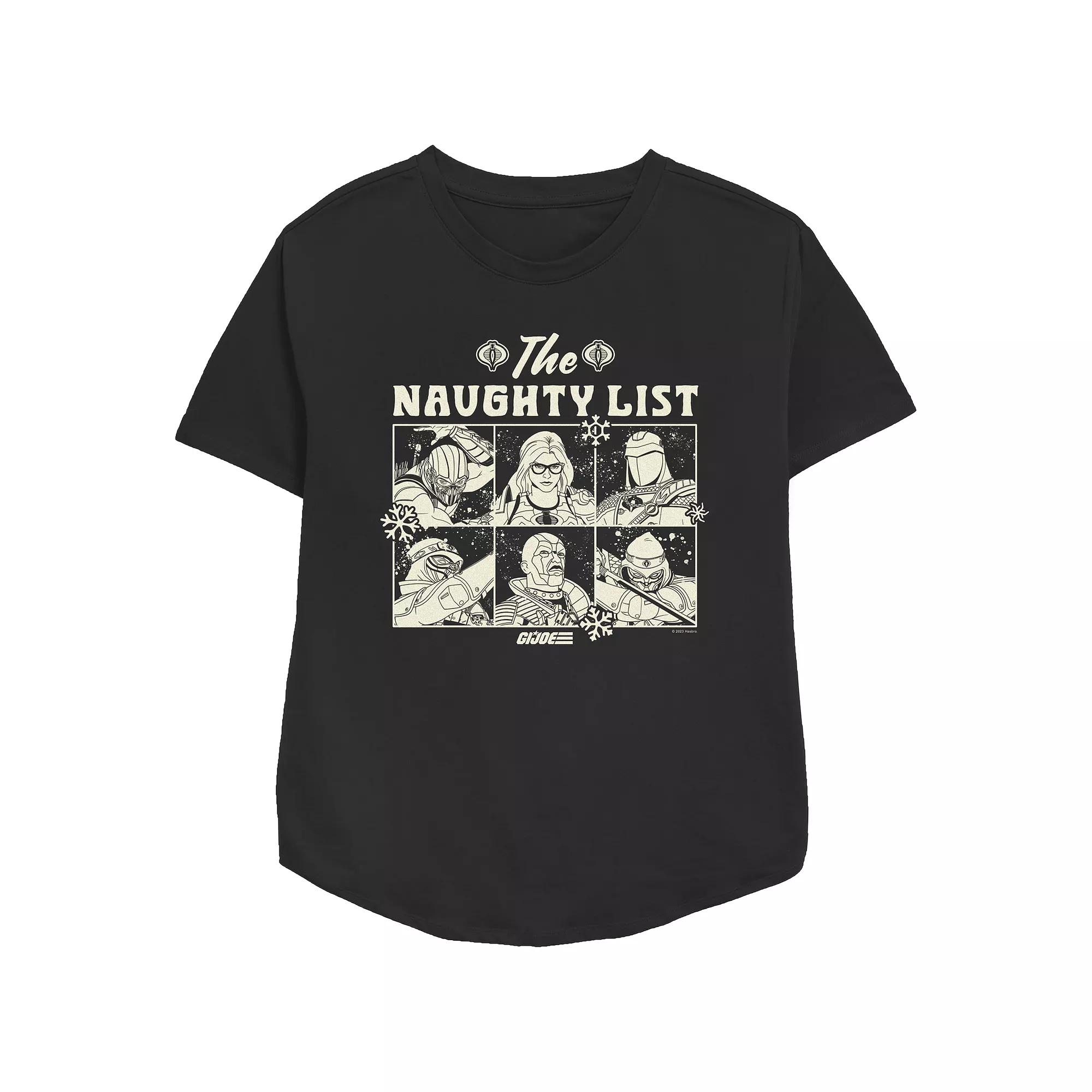 Women's GI Joe The Naughty List Relaxed Fit Graphic Tee,  Product Image