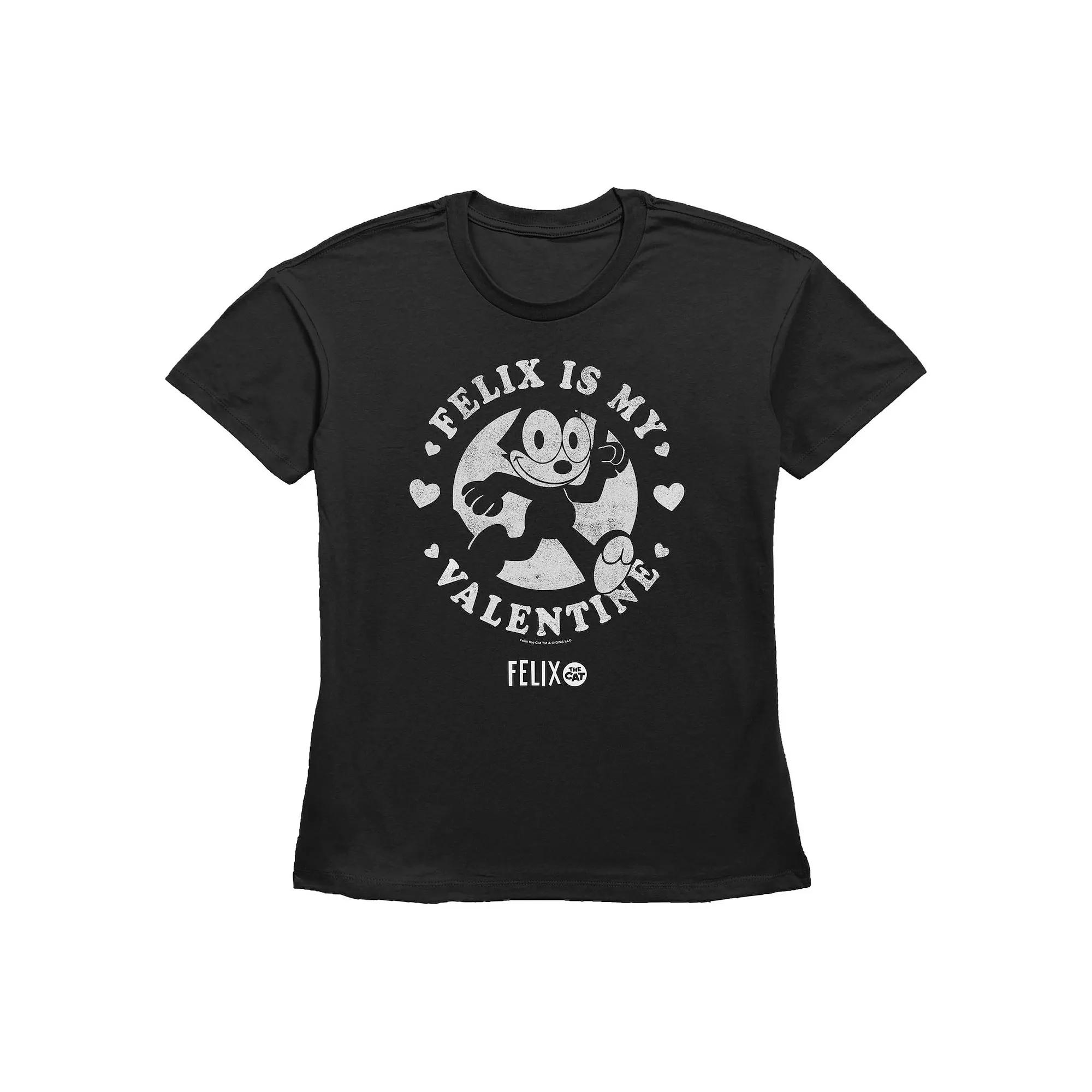 Women's Felix The Cat Felix Is My Valentine Graphic Tee,  Product Image