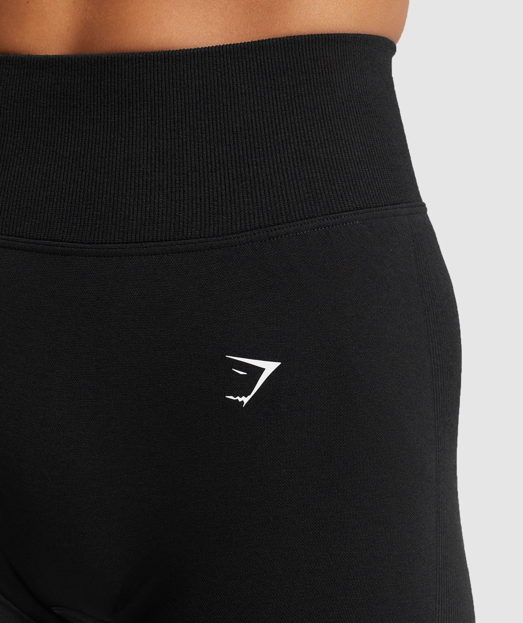 Gymshark Lift Seamless Shorts - Black/Black Marl Female Product Image