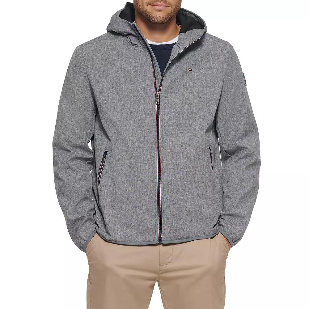 Mens Tommy Hilfiger Hooded Softshell Jacket Product Image