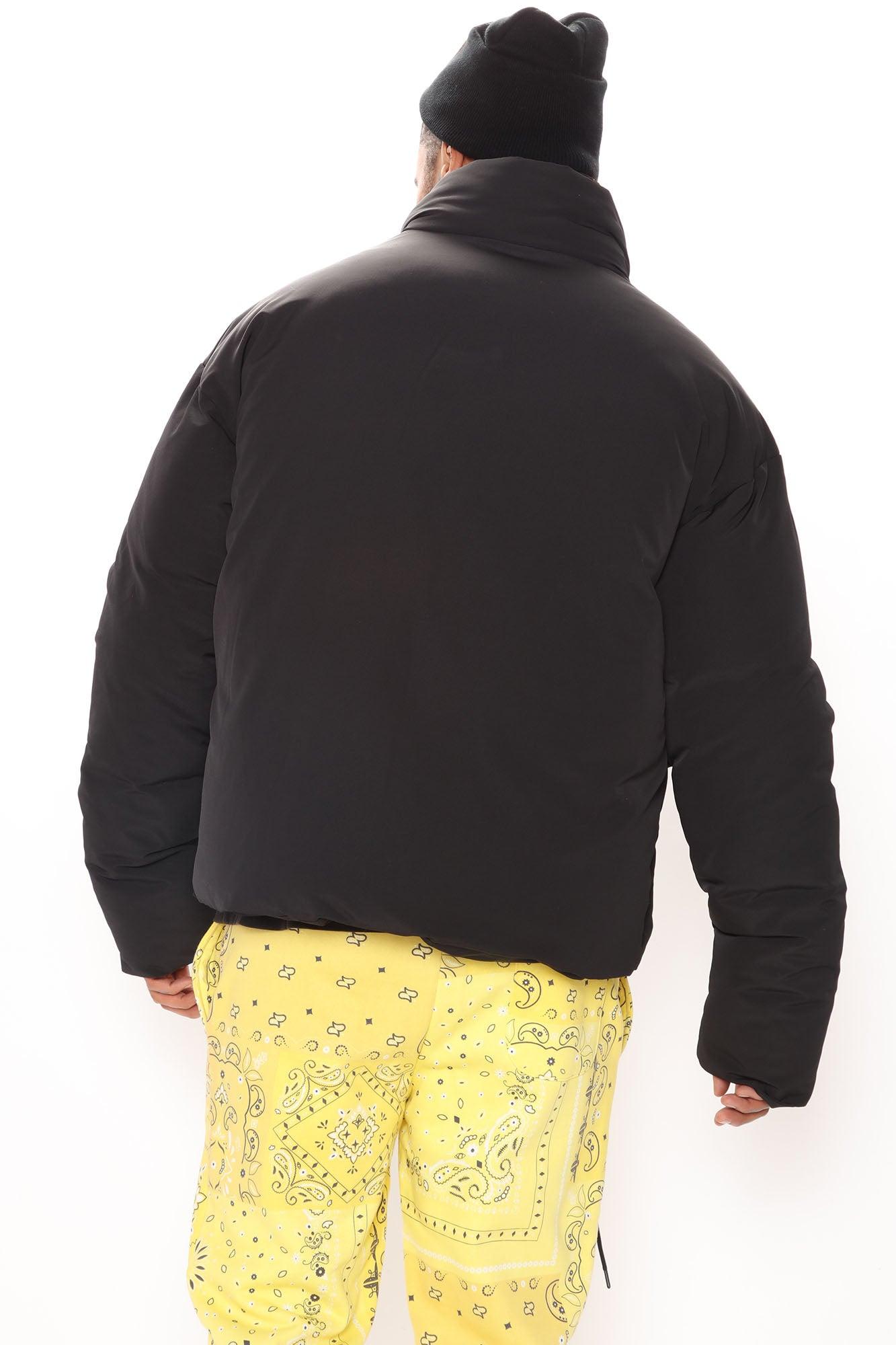 Titan Cargo Pocket Puffer Jacket - Black Product Image