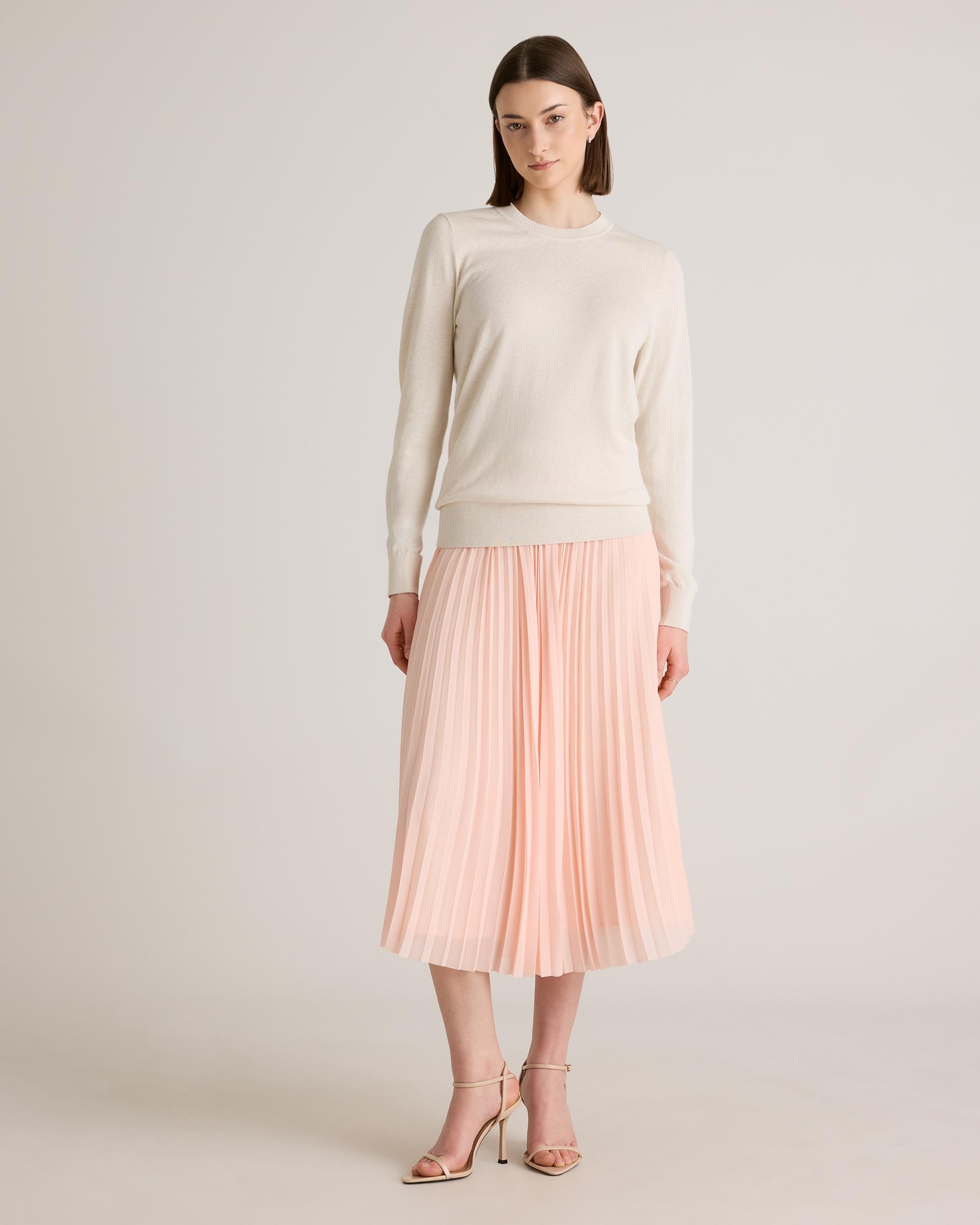 Quince | Women's Lightweight Cotton Cashmere Crew Sweater Size XS, Organic Cotton Product Image