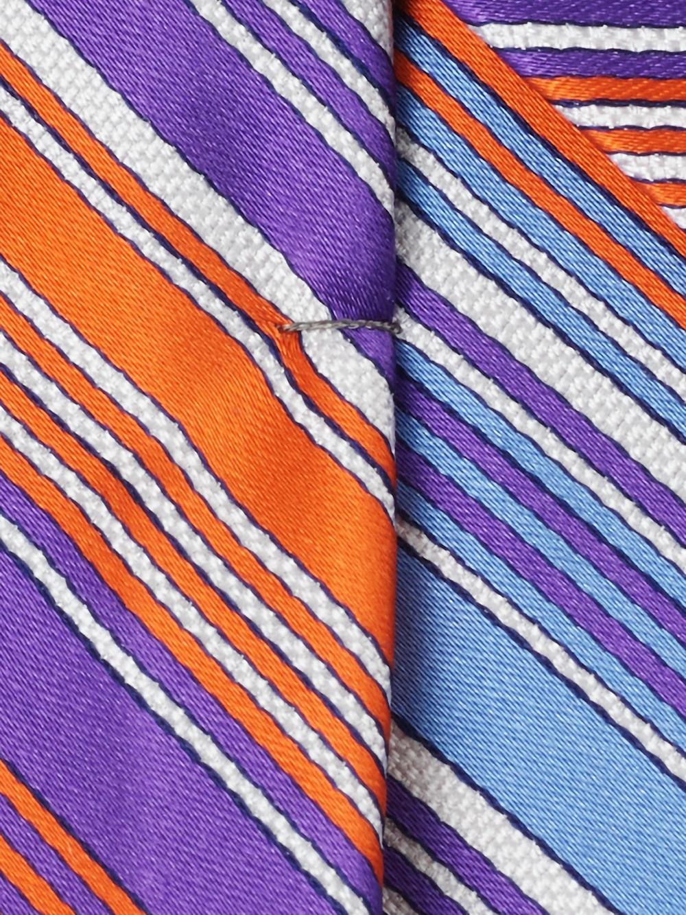 Stripe Woven Silk Tie - Multi Product Image