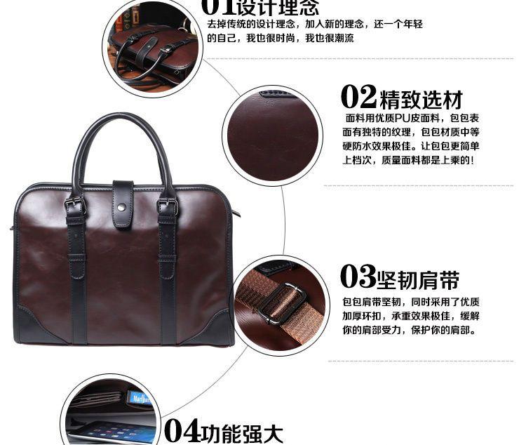 Faux Leather Briefcase Product Image