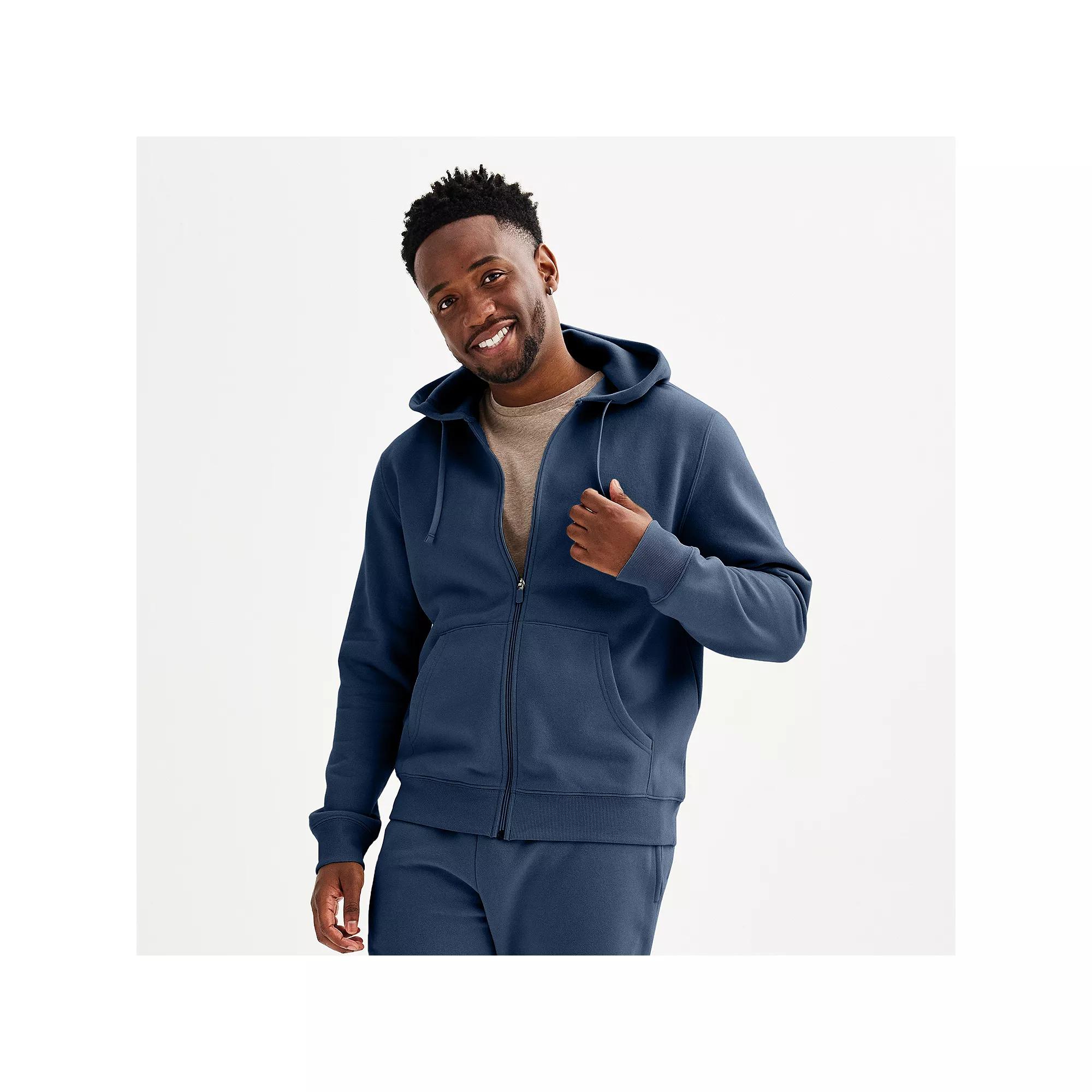 Men's Tek Gear® Ultra Soft Fleece Zip Front Hoodie,  Product Image