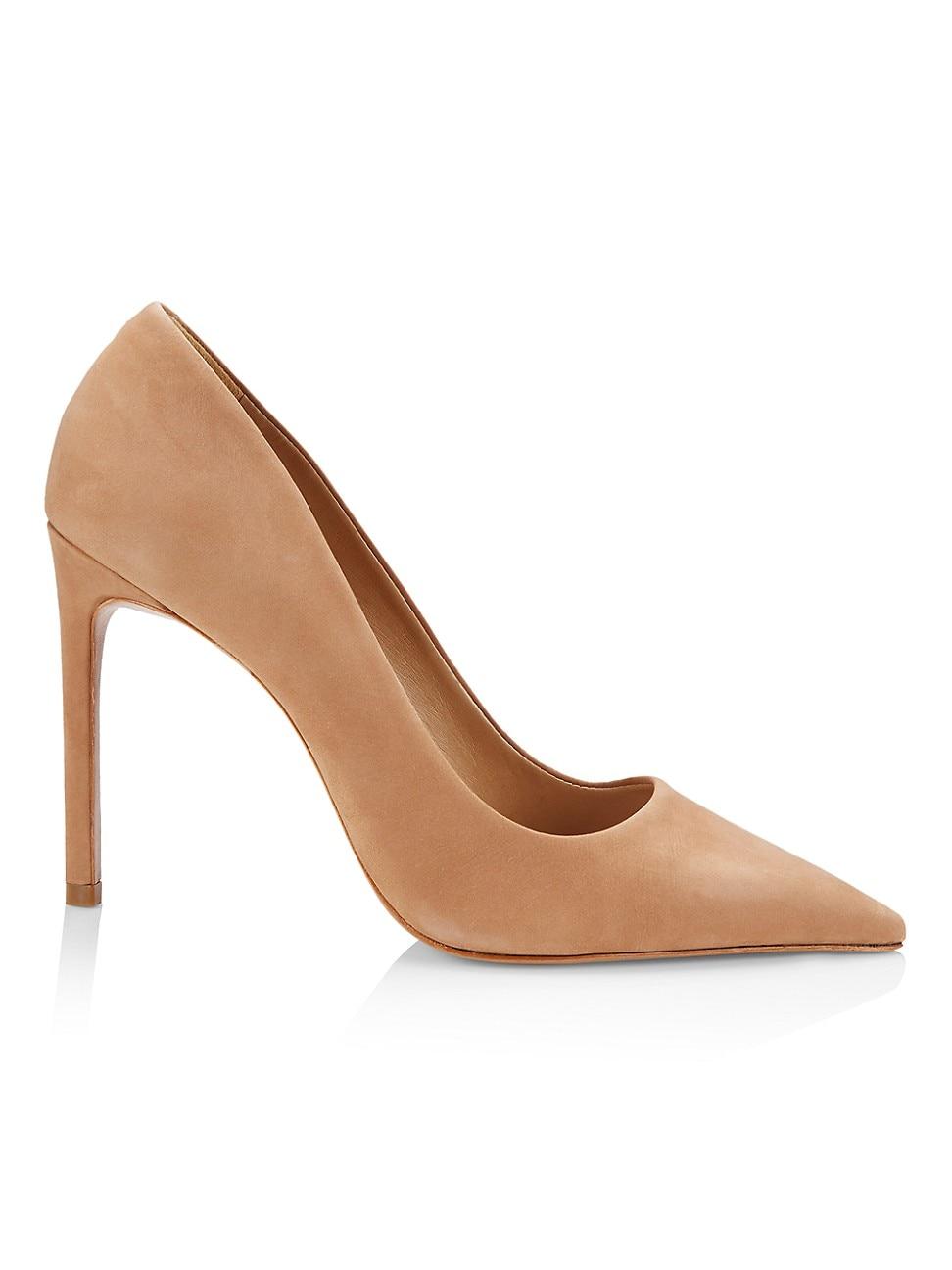 Womens Lou Pointed-Toe Nubuck Pumps Product Image