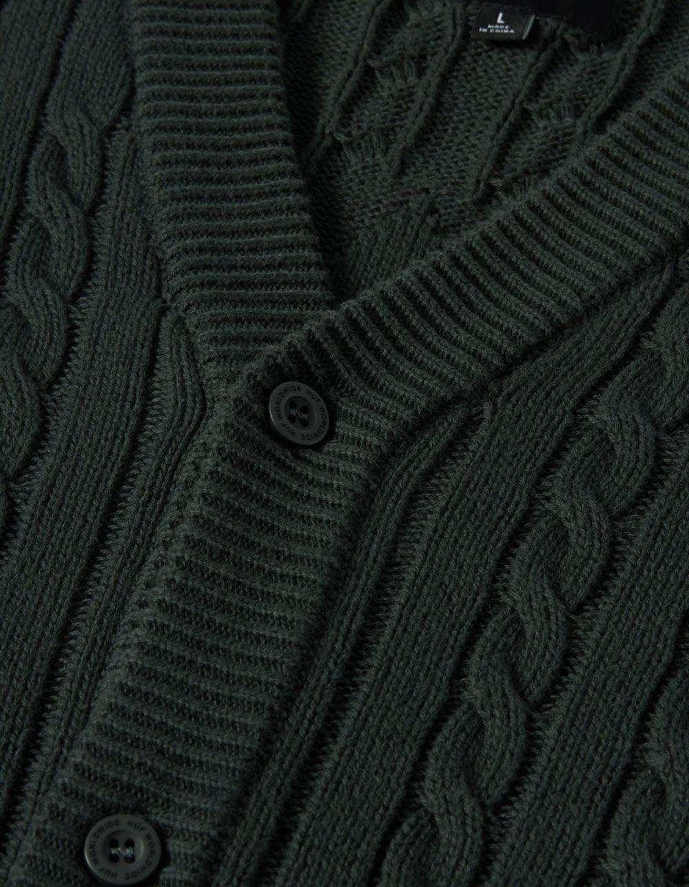 HUF Triple Triangle Mens Cardigan - HUNTER Product Image