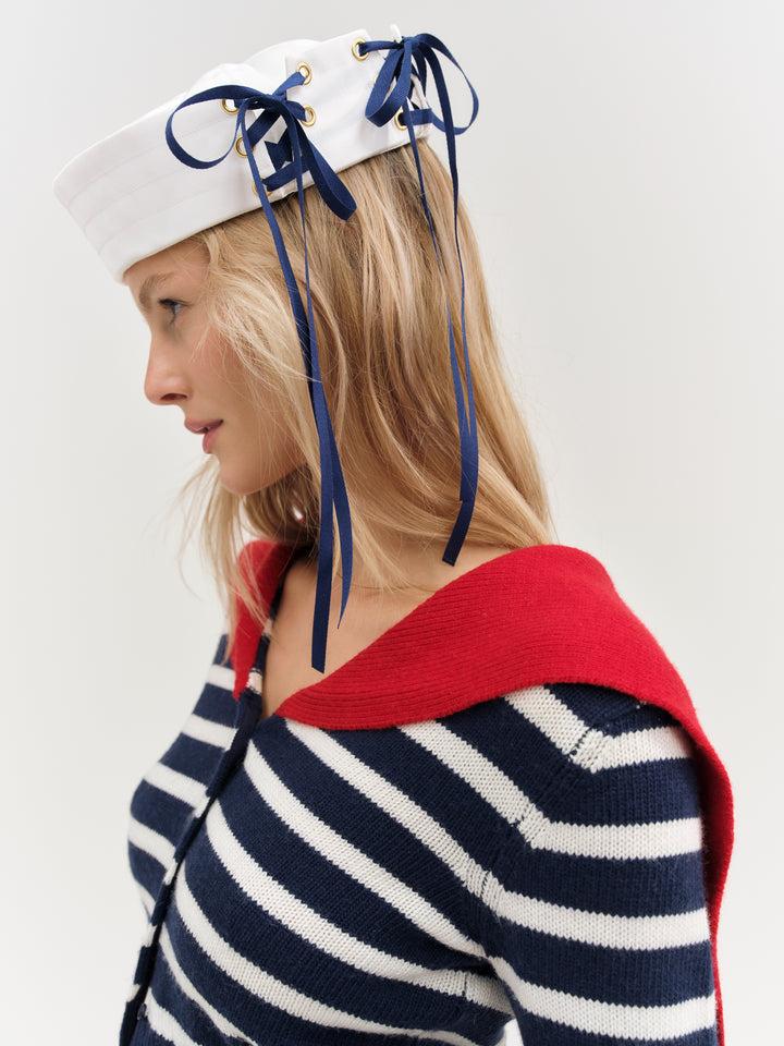 Sailor Cap — White Product Image