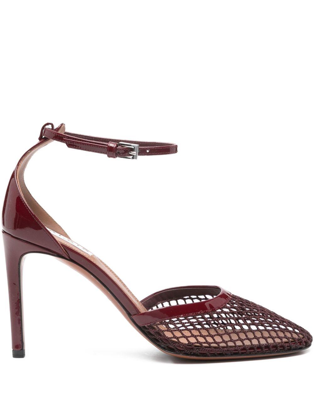 90mm ankle-strap mesh pumps Product Image