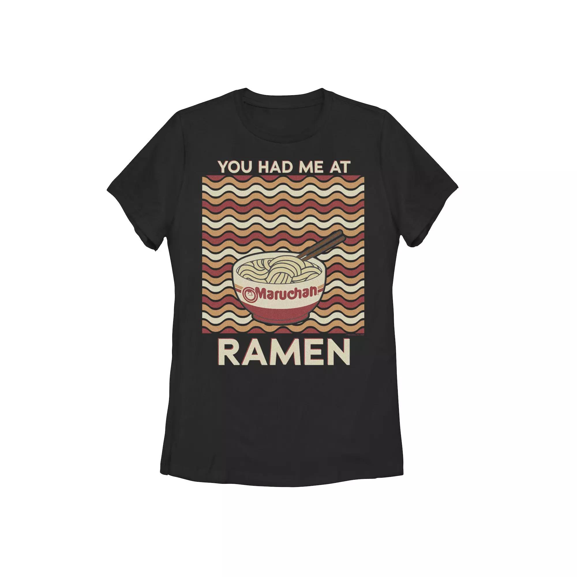 Juniors' Maruchan "You Had Me At Ramen" Graphic Tee, Girl's, Size: Small, Black Product Image