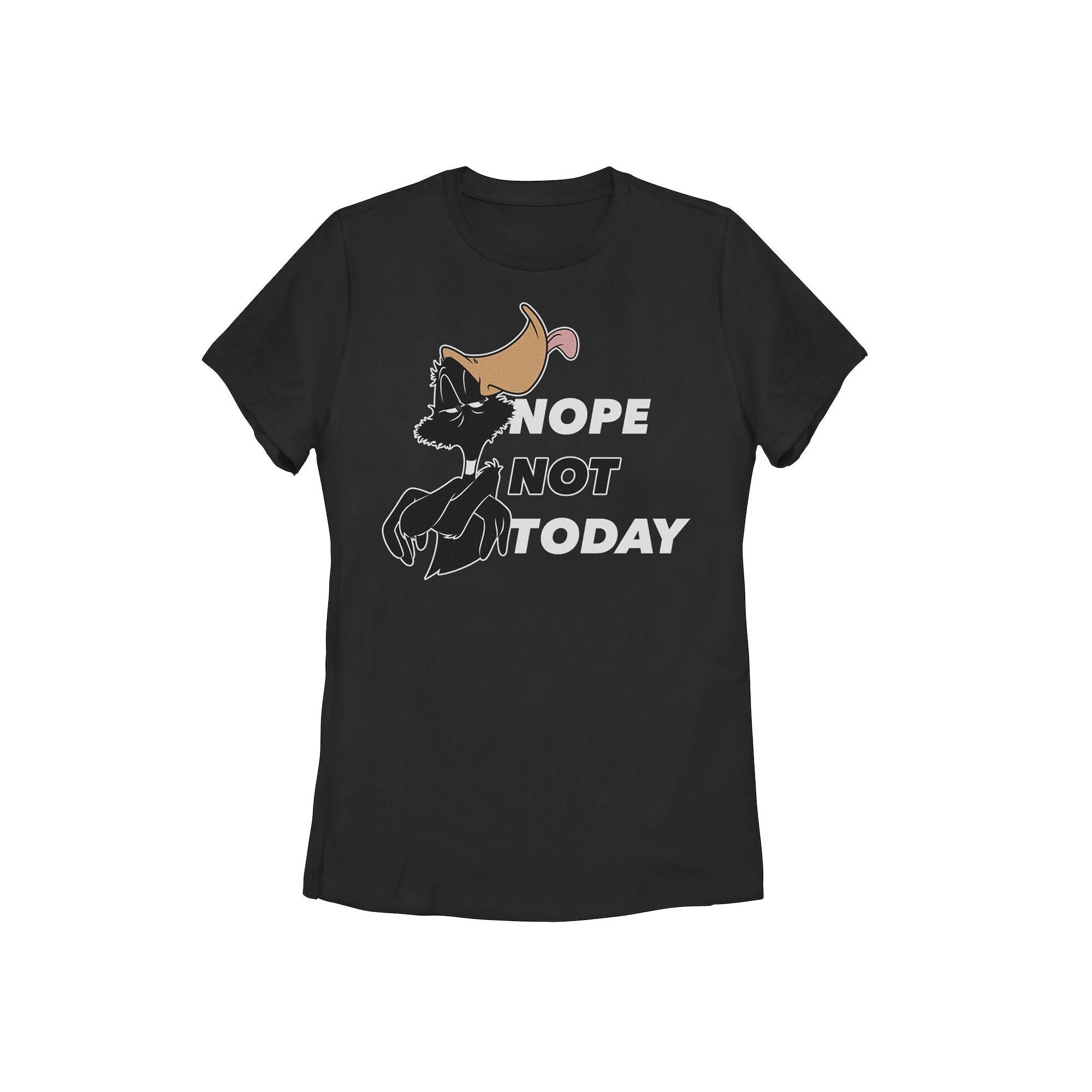 Juniors' Looney Tunes Daffy Duck Nope Not Today Tee, Girl's,  Product Image