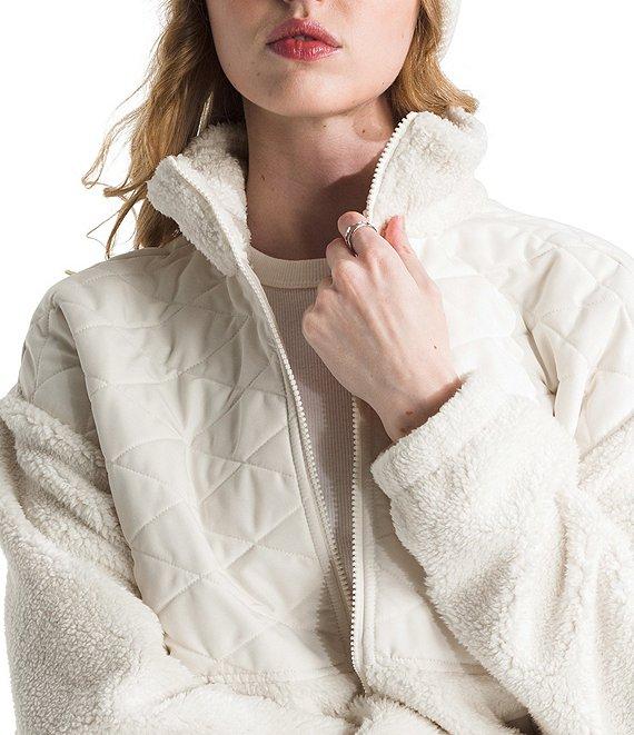 The North Face Cabin Fleece Knit Dropped Shoulder Full Zip Jacket Product Image