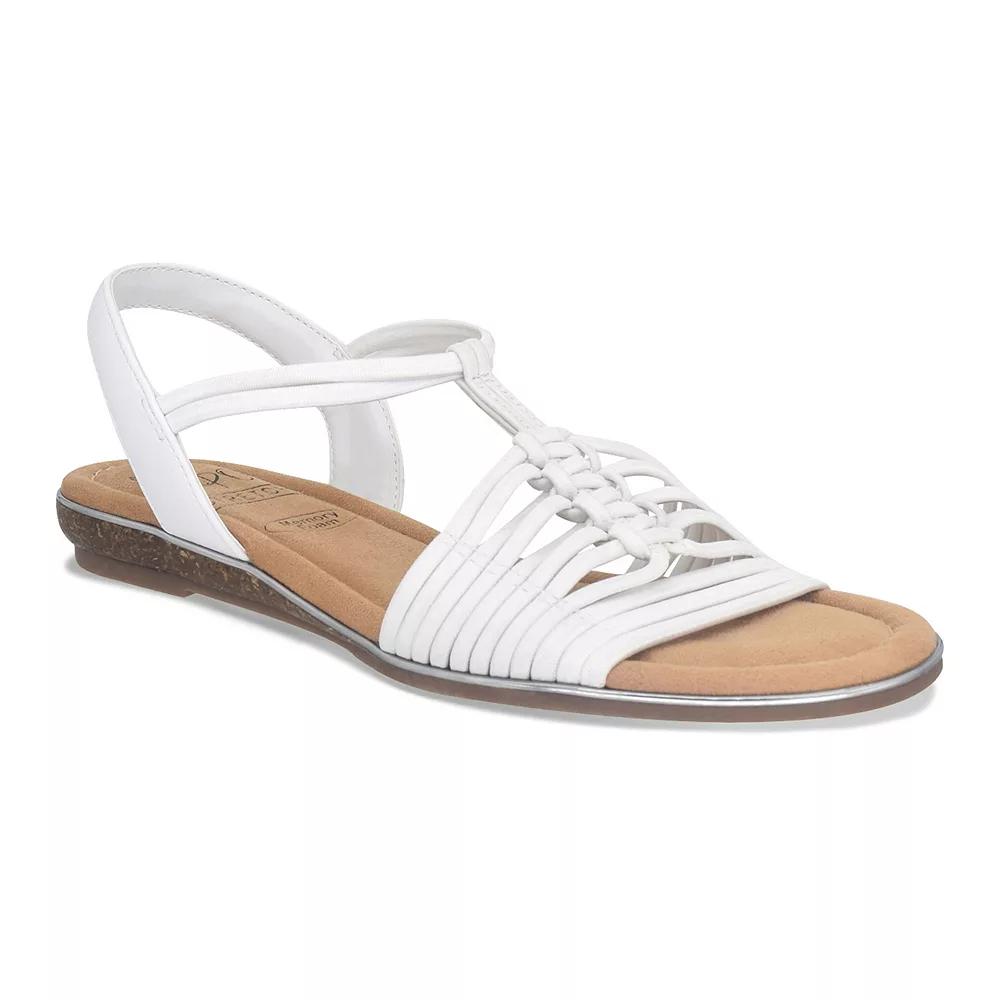 Impo Barella Women's Stretch Elastic Memory Foam Sandals, Size: 8 Medium, White Product Image