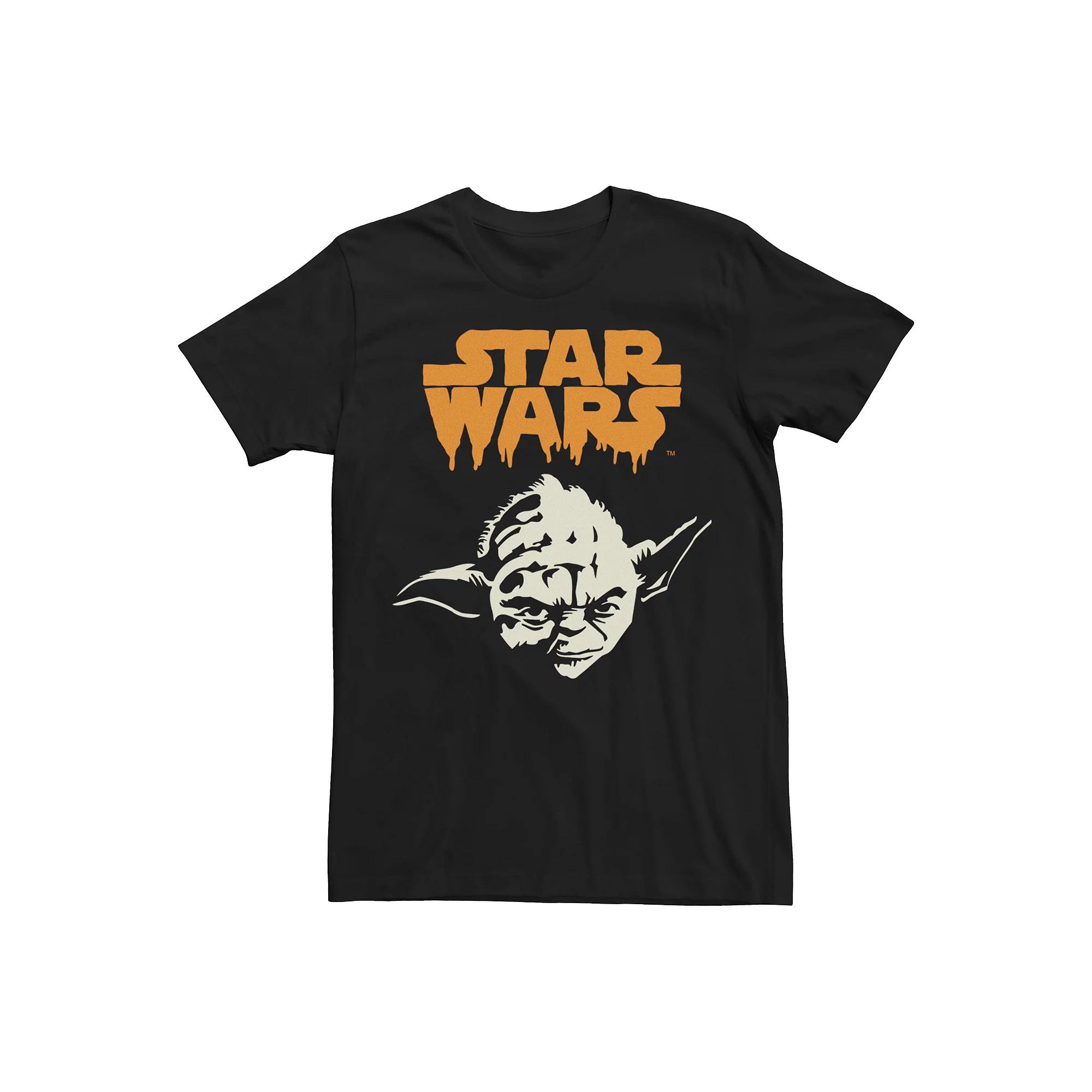 Men's Star Wars Yoda Halloween Logo Graphic Tee,  Product Image