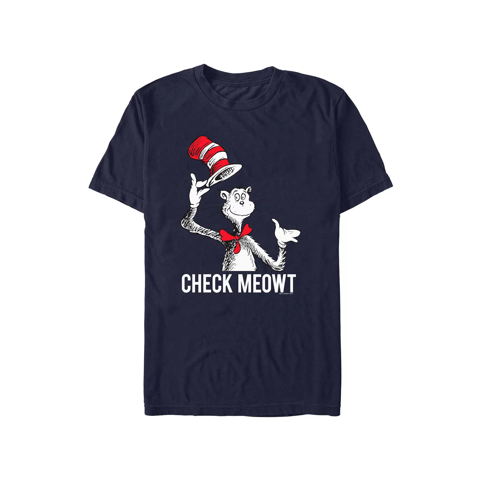 Men's Dr. Seuss Check Meowt Graphic Tee,  Product Image