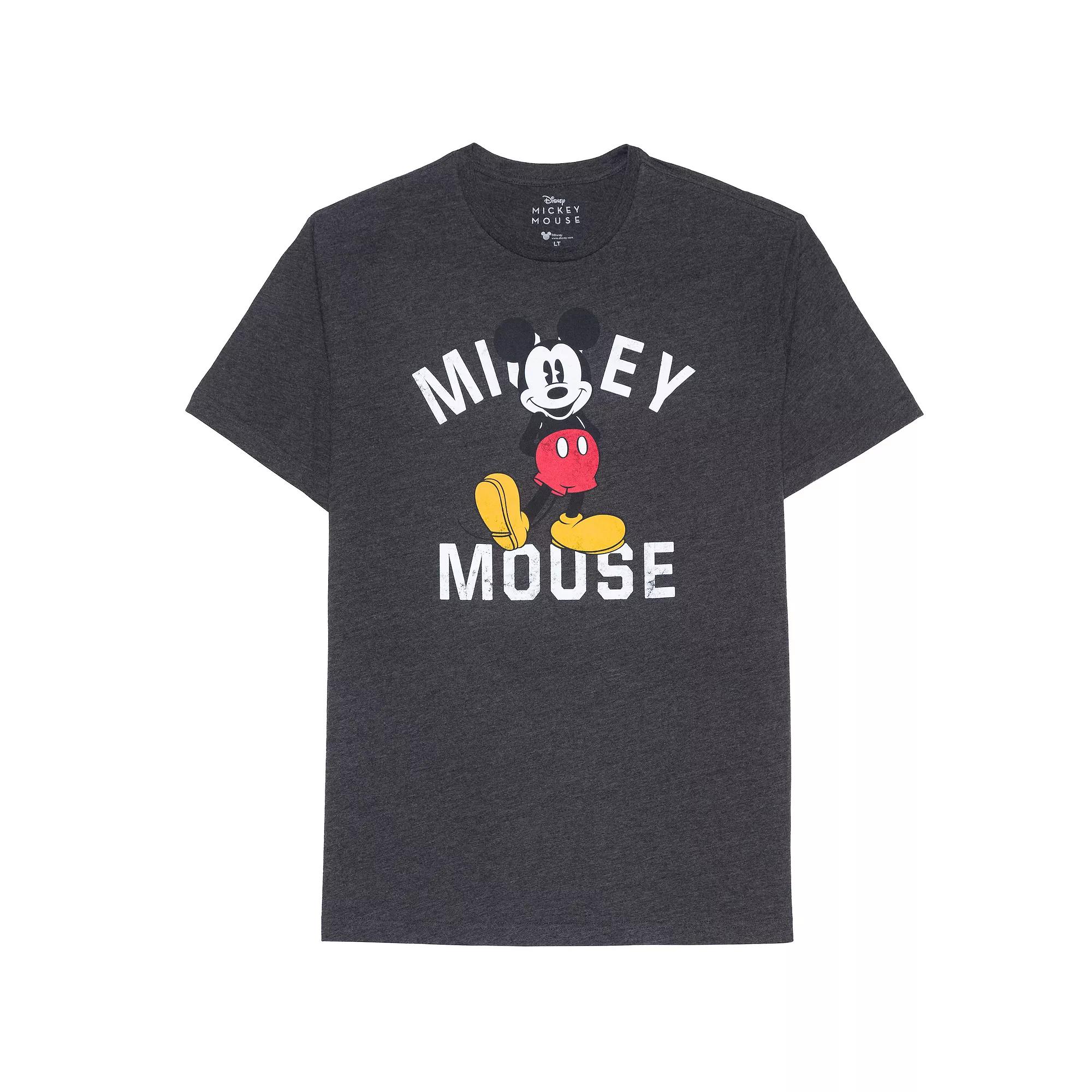 Big & Tall Mickey Mouse Standing Tee, Men's,  Product Image