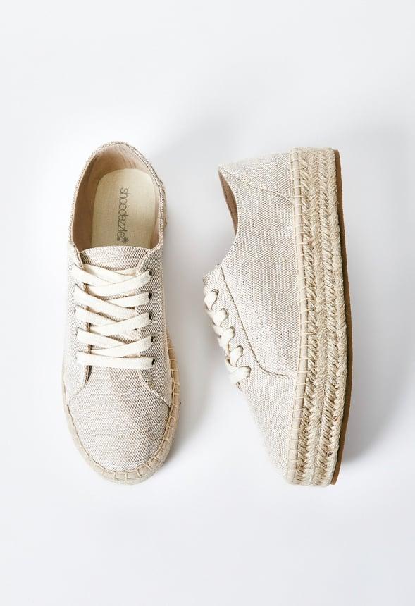 JustFab Margaux Platform Loafer Pump Womens Black/ White Size 8.5 Product Image