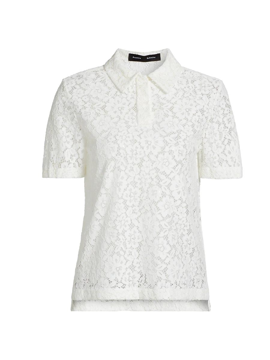 Womens Kennedy Stretch Lace Polo Shirt Product Image