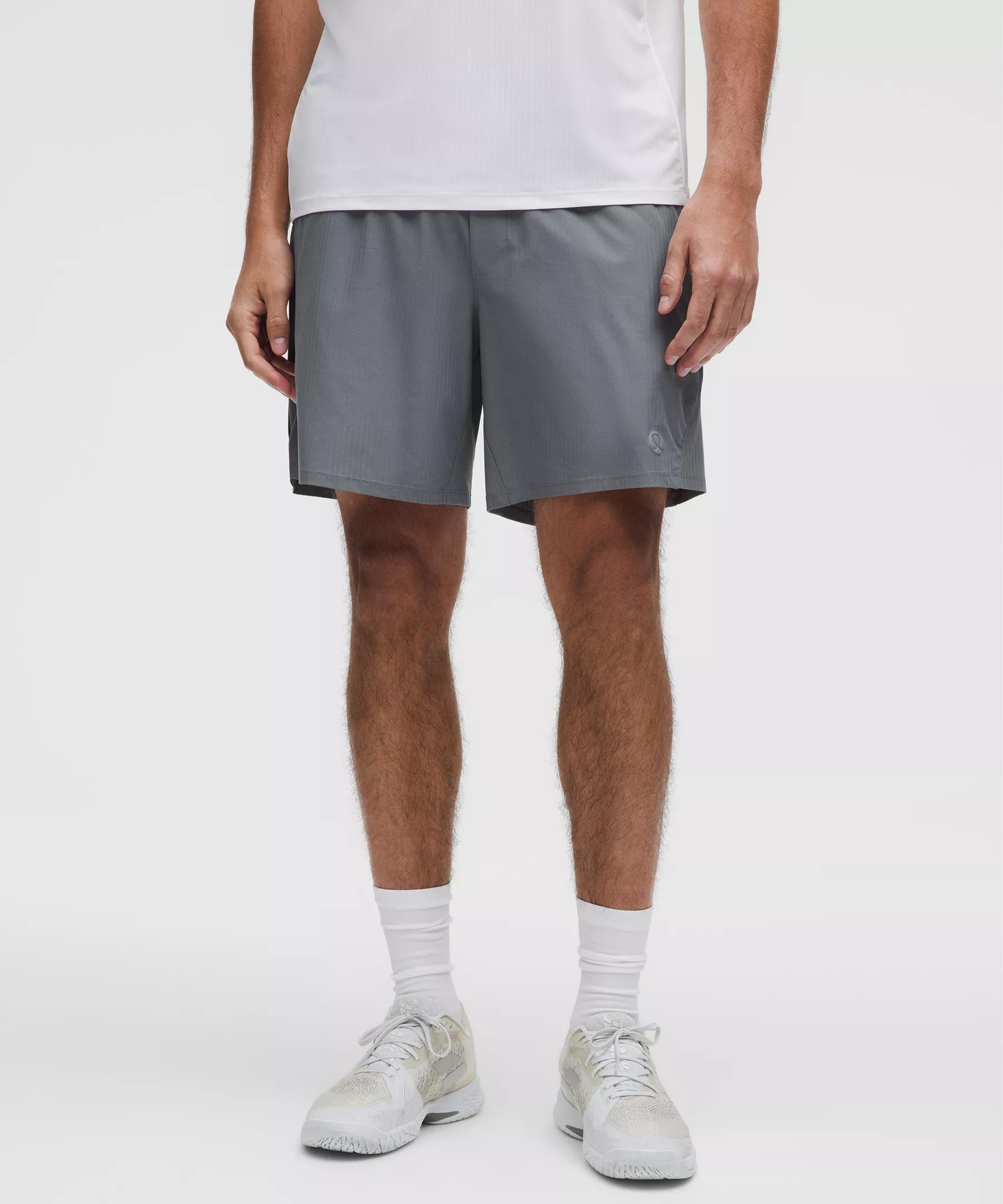 Striped Mesh Tennis Short 7" Product Image