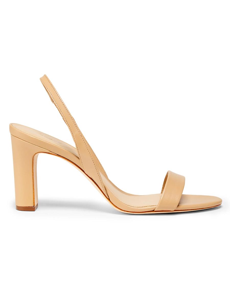 Womens Slingback 85MM Leather Sandals Product Image