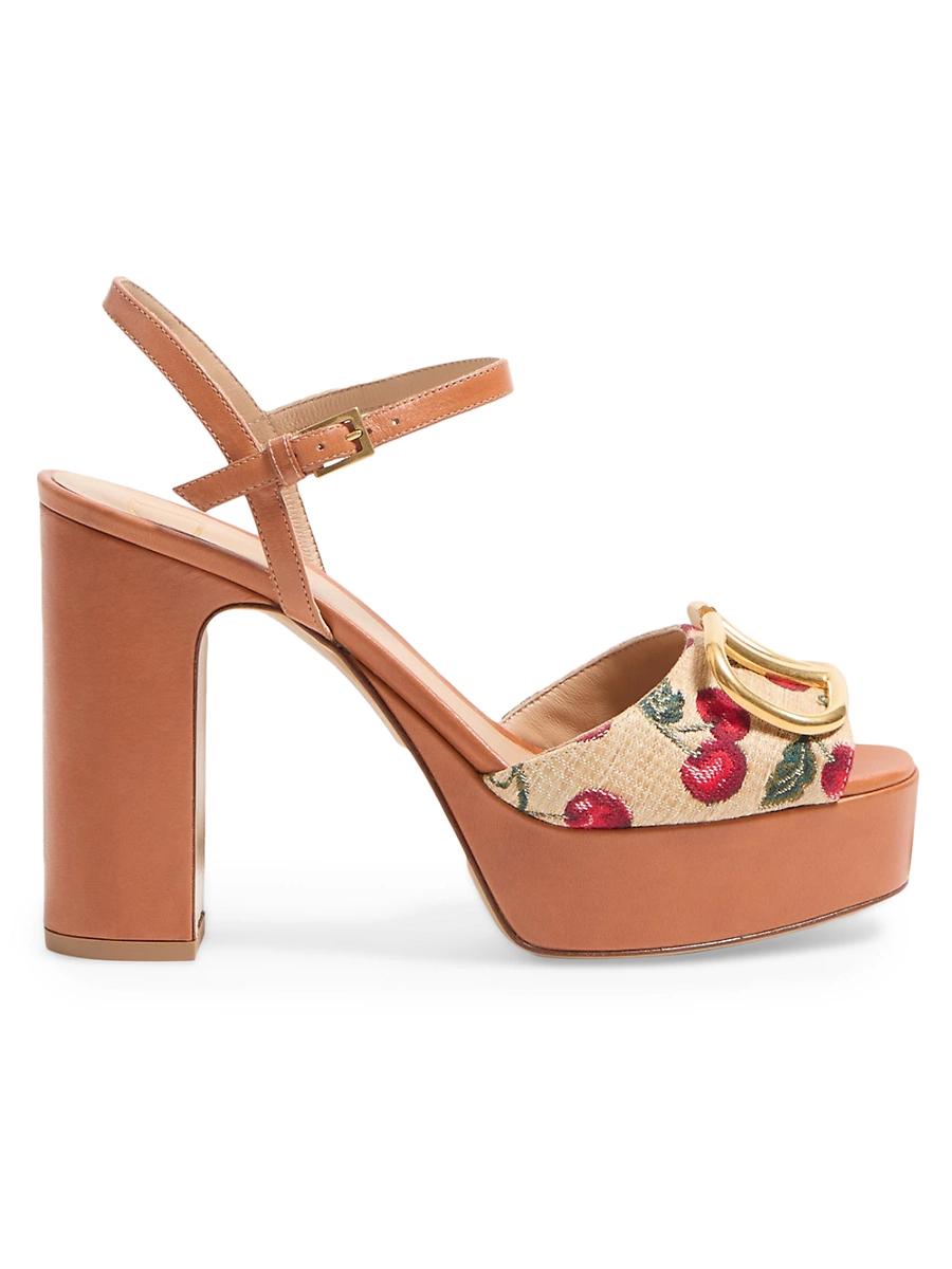 Valentino Garavani Womens VLogo Platform Sandals Product Image