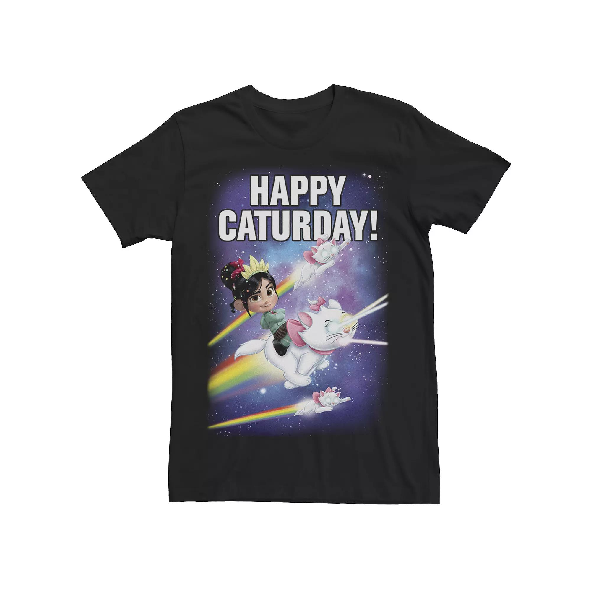 Disney's Wreck It Ralph 2 Men's Happy Caturday T- Shirt Tee,  Product Image