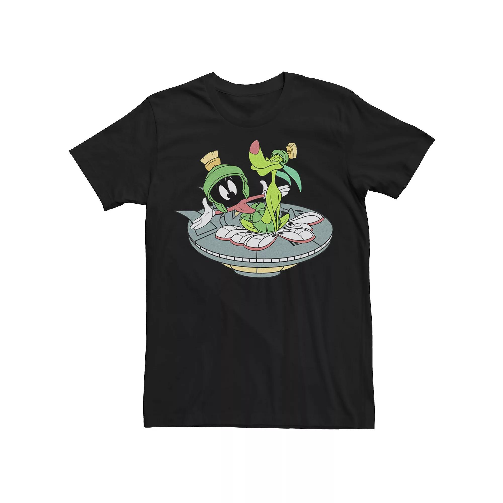 Men's Looney Tunes Marvin The Martian Space Poster Group Shot Tee,  Product Image