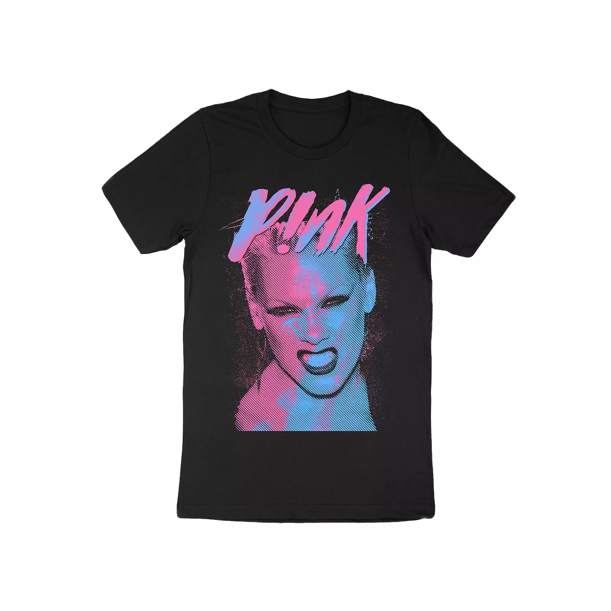 Men's Pink Tee, Size: Medium, Black Product Image