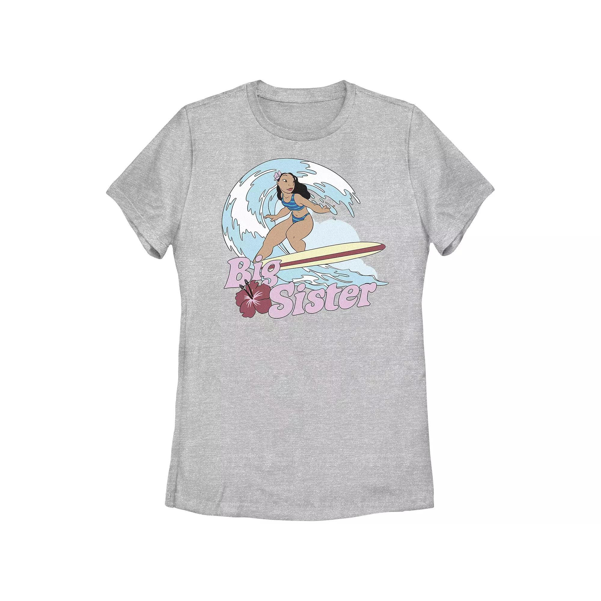 Disney's Lilo & Stitch Women's Surfing Nani Big Sister Tee, Girl's,  Product Image
