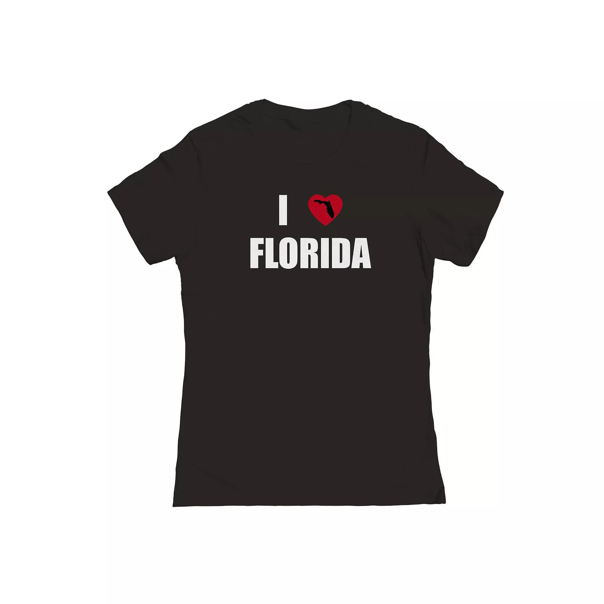 Junior's I Heart Florida Graphic Tee, Women's,  Product Image