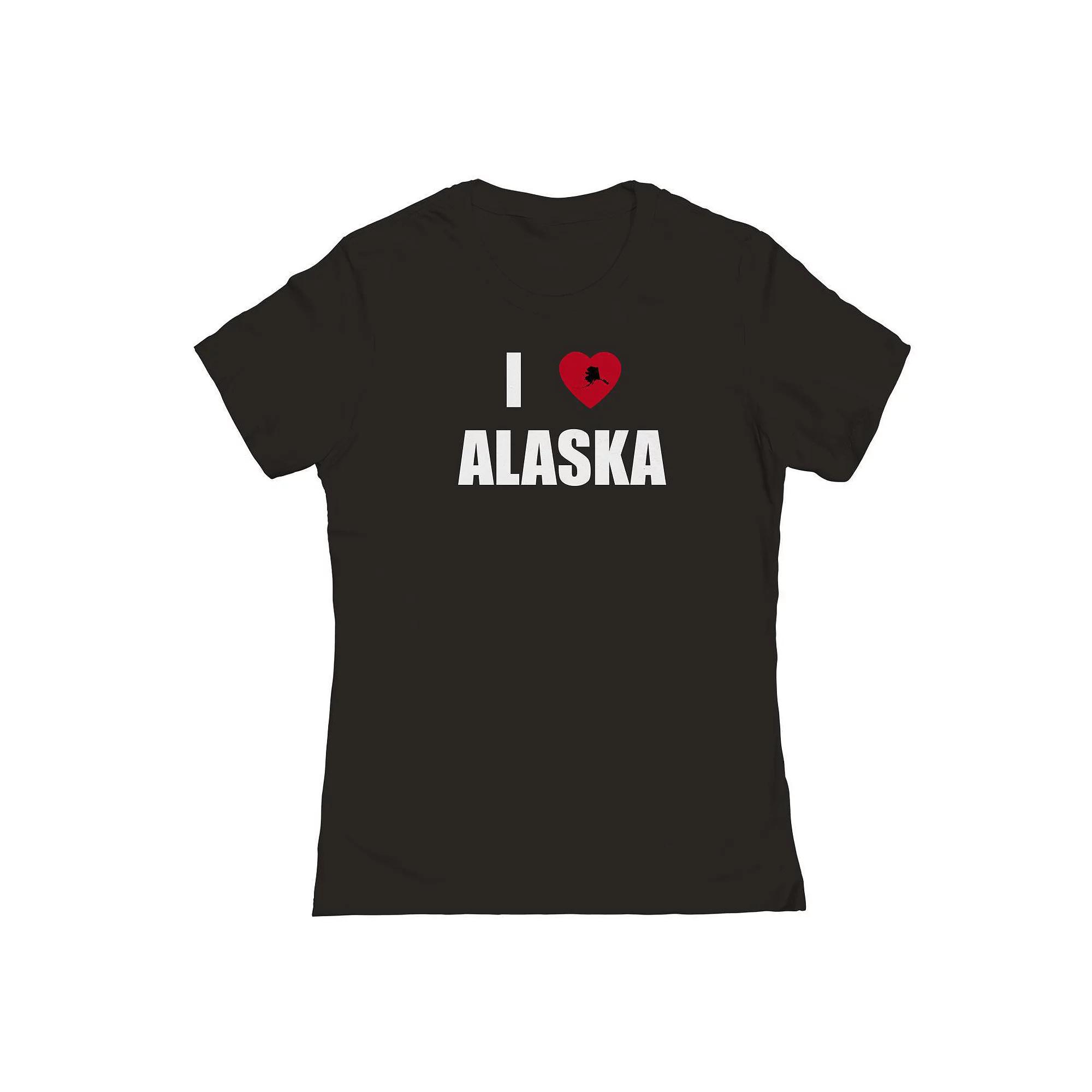 Junior's I Heart New York State Graphic Tee, Women's, Size: Large, White Product Image