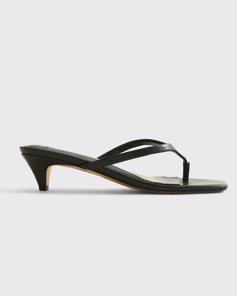 Thong Kitten Heel Sandals Product Image