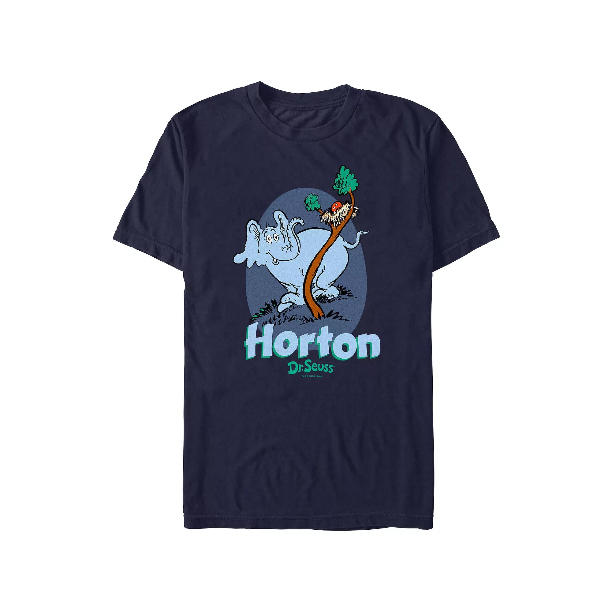 Men's Dr. Seuss Horton Cover Graphic Tee, Size: Medium, Blue Product Image