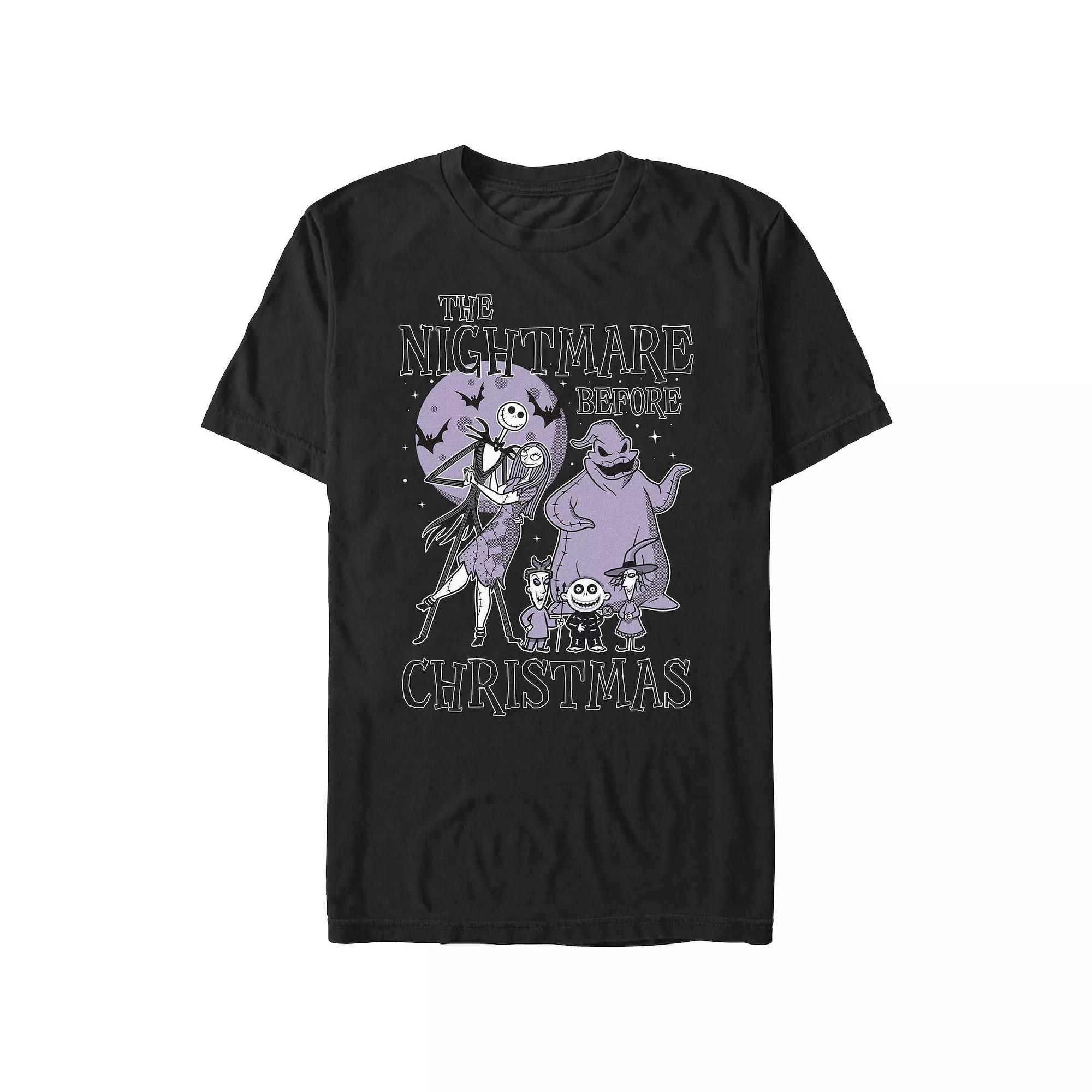 Disney's The Nightmare Before Christmas Moonlight Horror Men's Graphic Tee,  Product Image