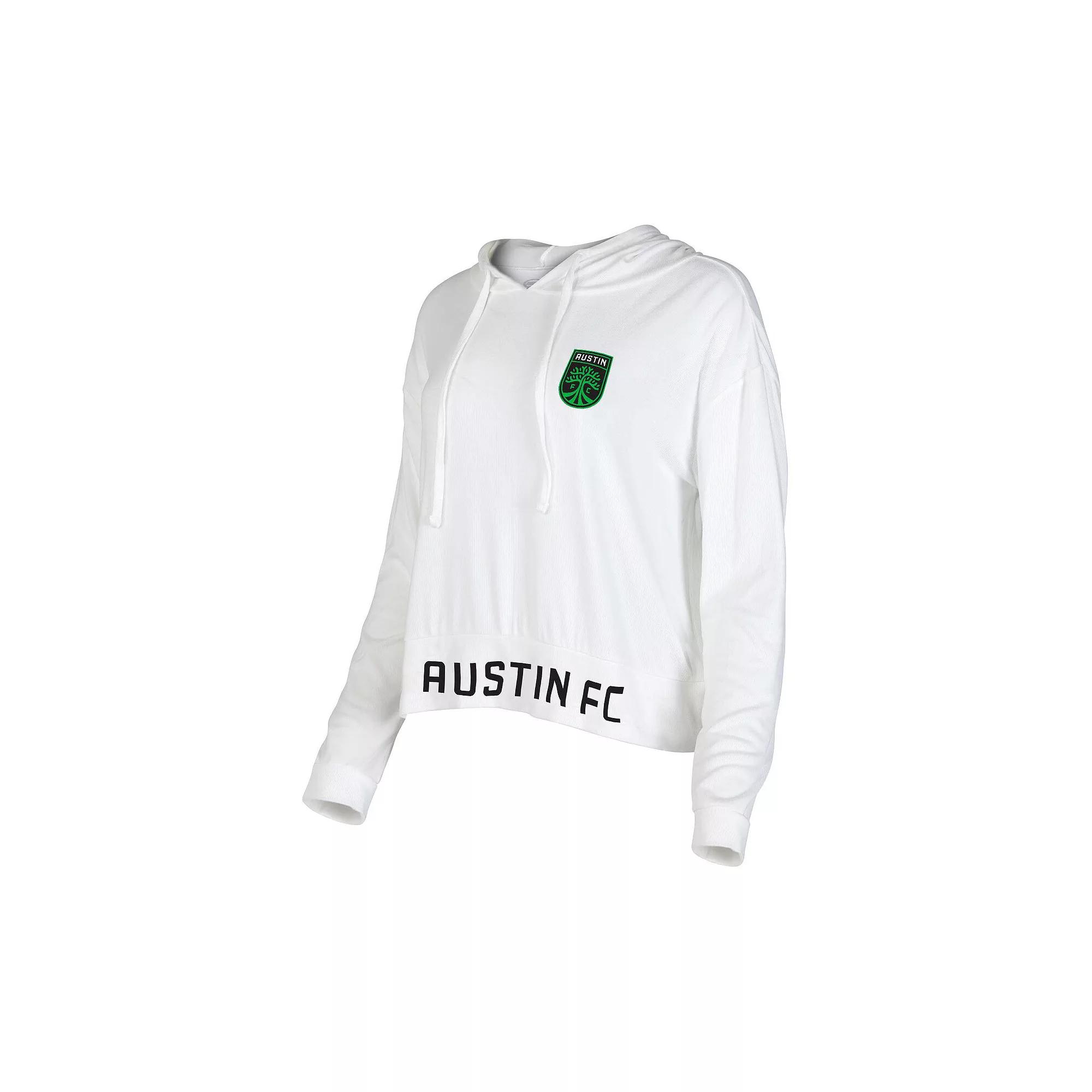 Women's Concepts Sport White Austin FC Accord Hoodie Long Sleeve Top,  Product Image