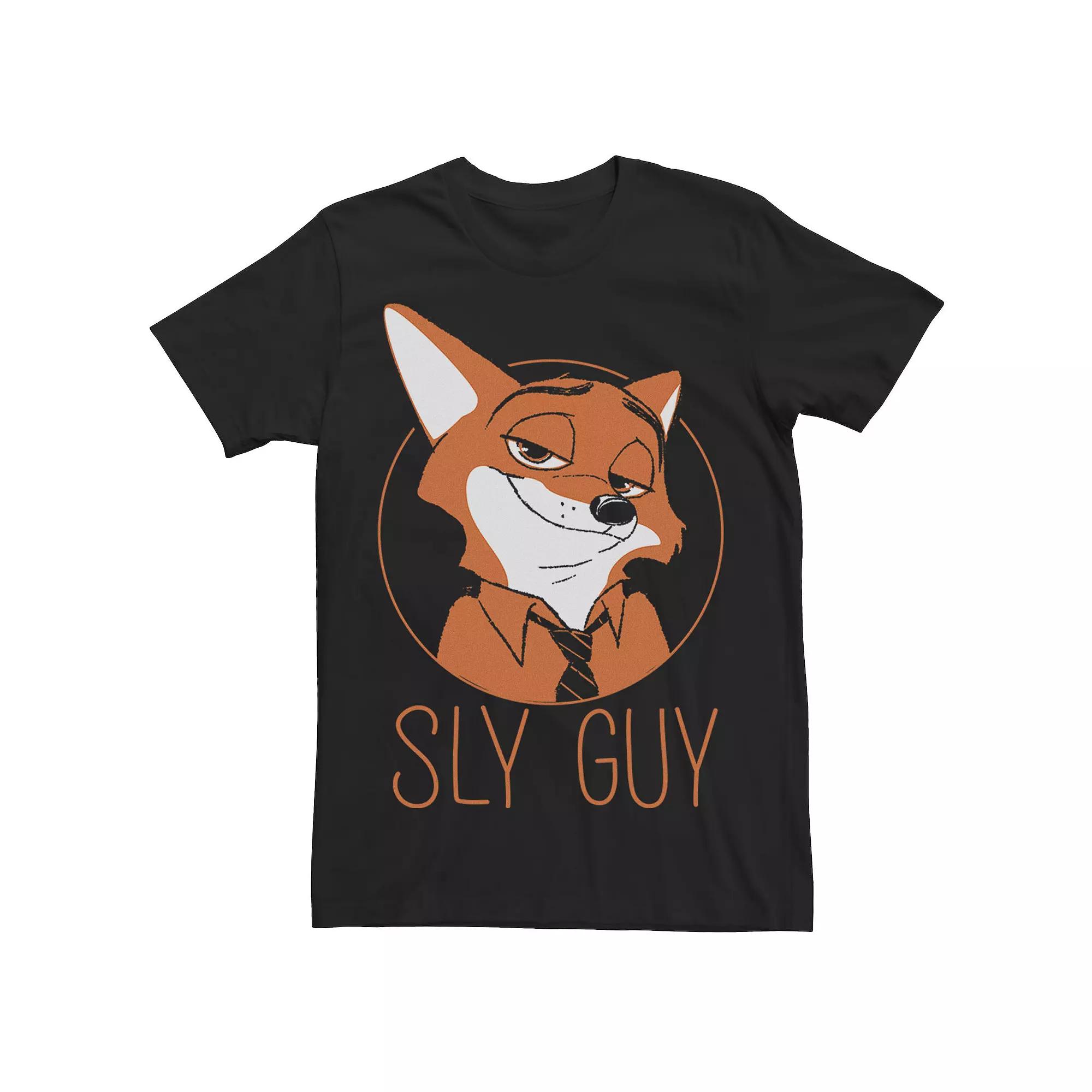 Disney's Zootopia Nick Wilde Sly Guy Men's Fox Tee,  Product Image