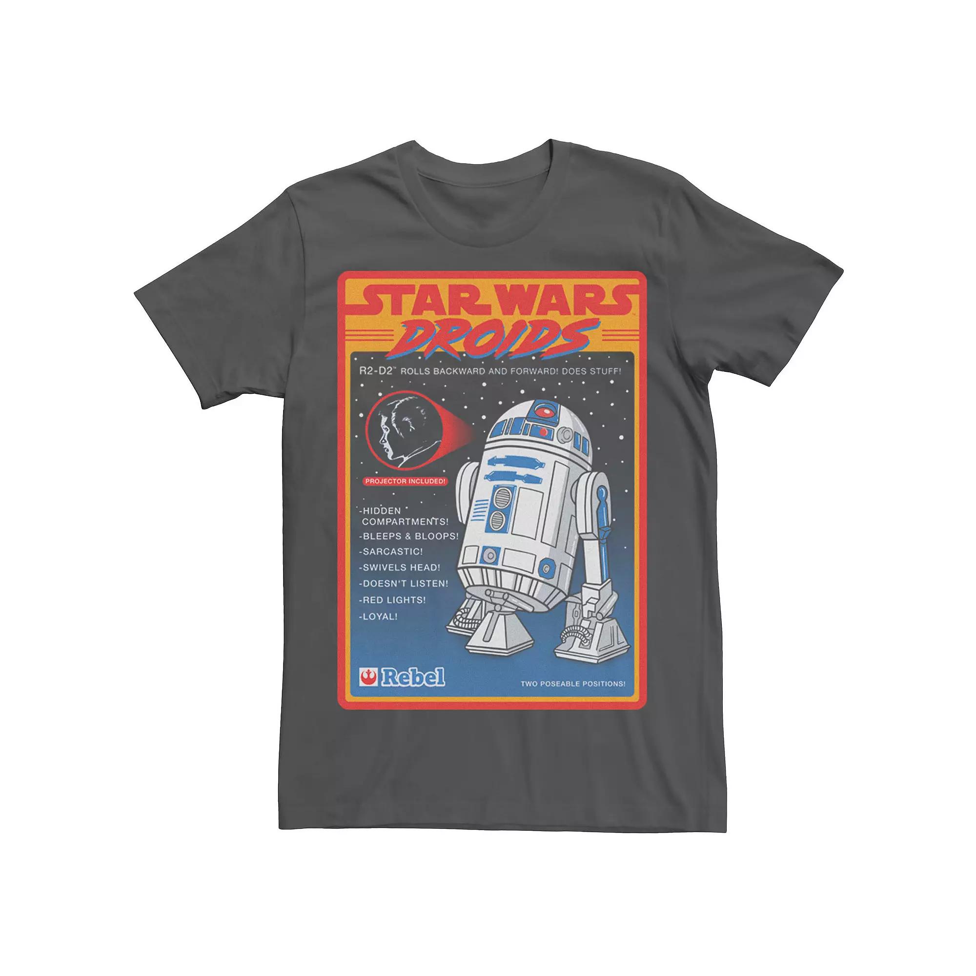 Men's Star Wars Droids R2-D2 Advertisement Poster Tee,  Product Image