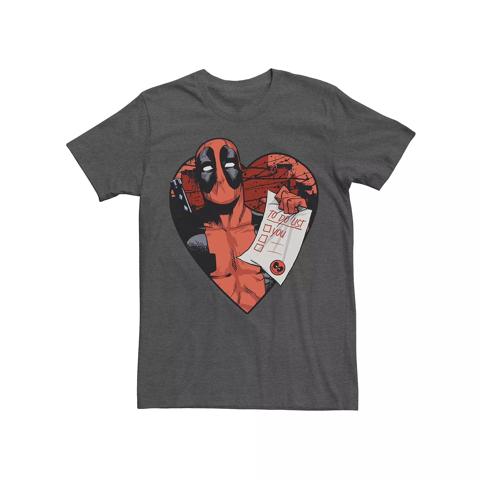 Men's Deadpool Heart Tee,  Product Image