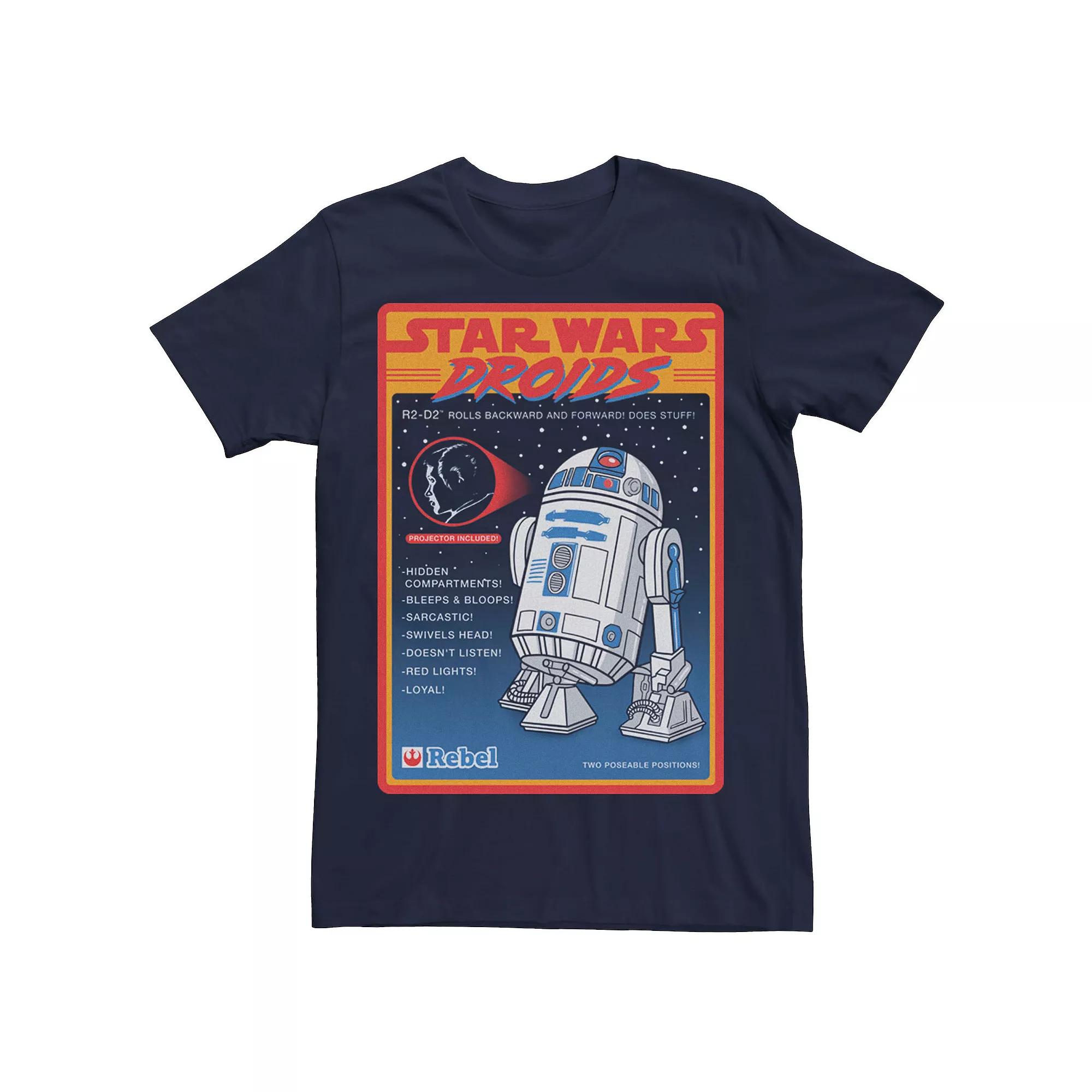 Men's Star Wars Droids R2-D2 Advertisement Poster Tee,  Product Image