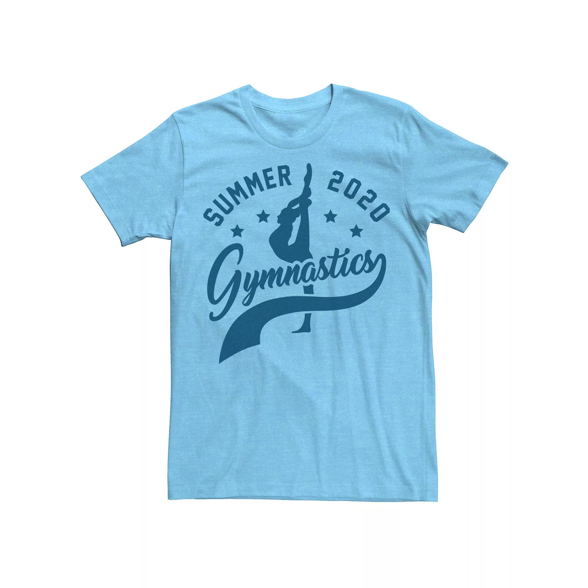 Men's Summer 2020 Gymnastics Tee, Size: Medium, Light Blue Product Image