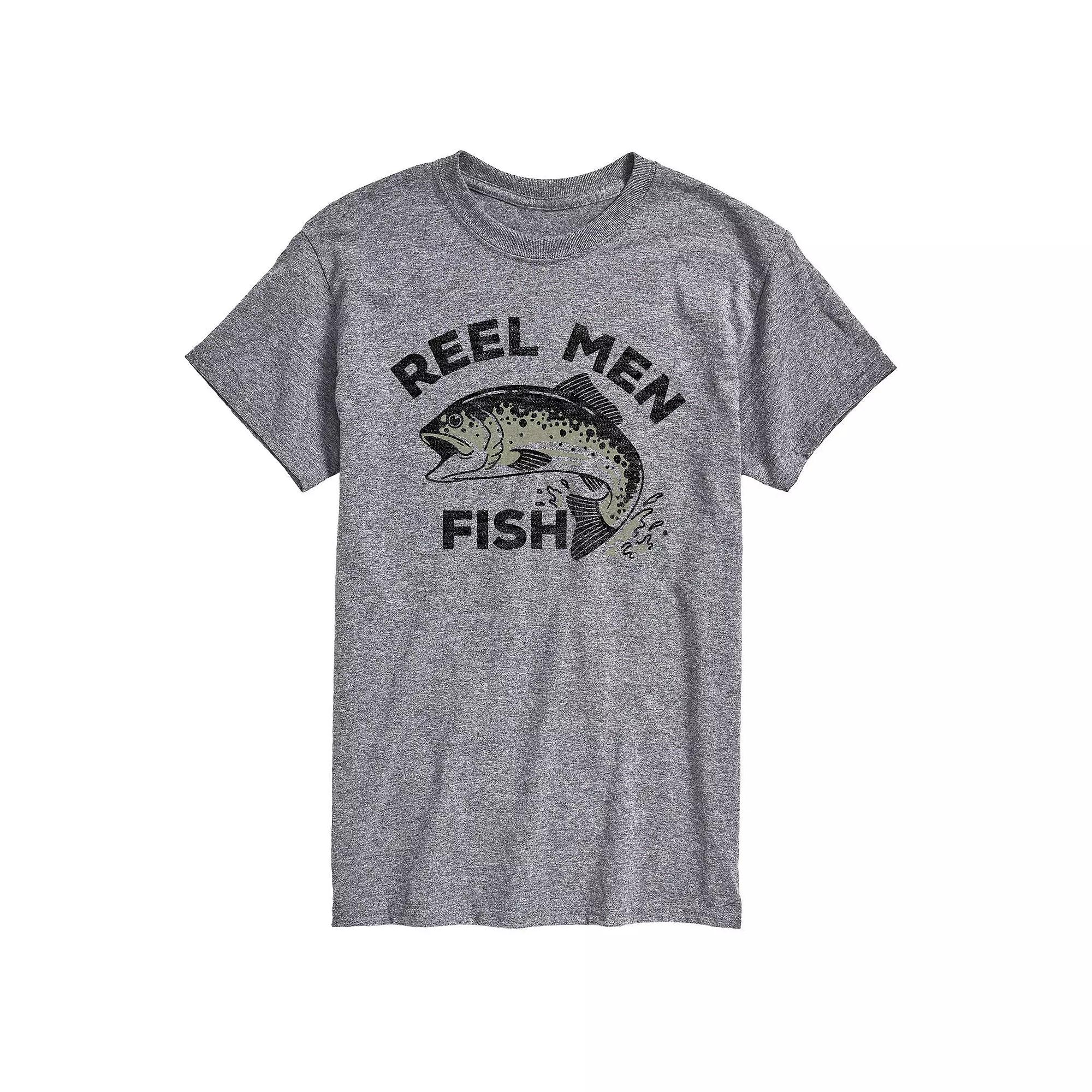 Big & Tall Reel Men Fish Tee, Men's,  Product Image