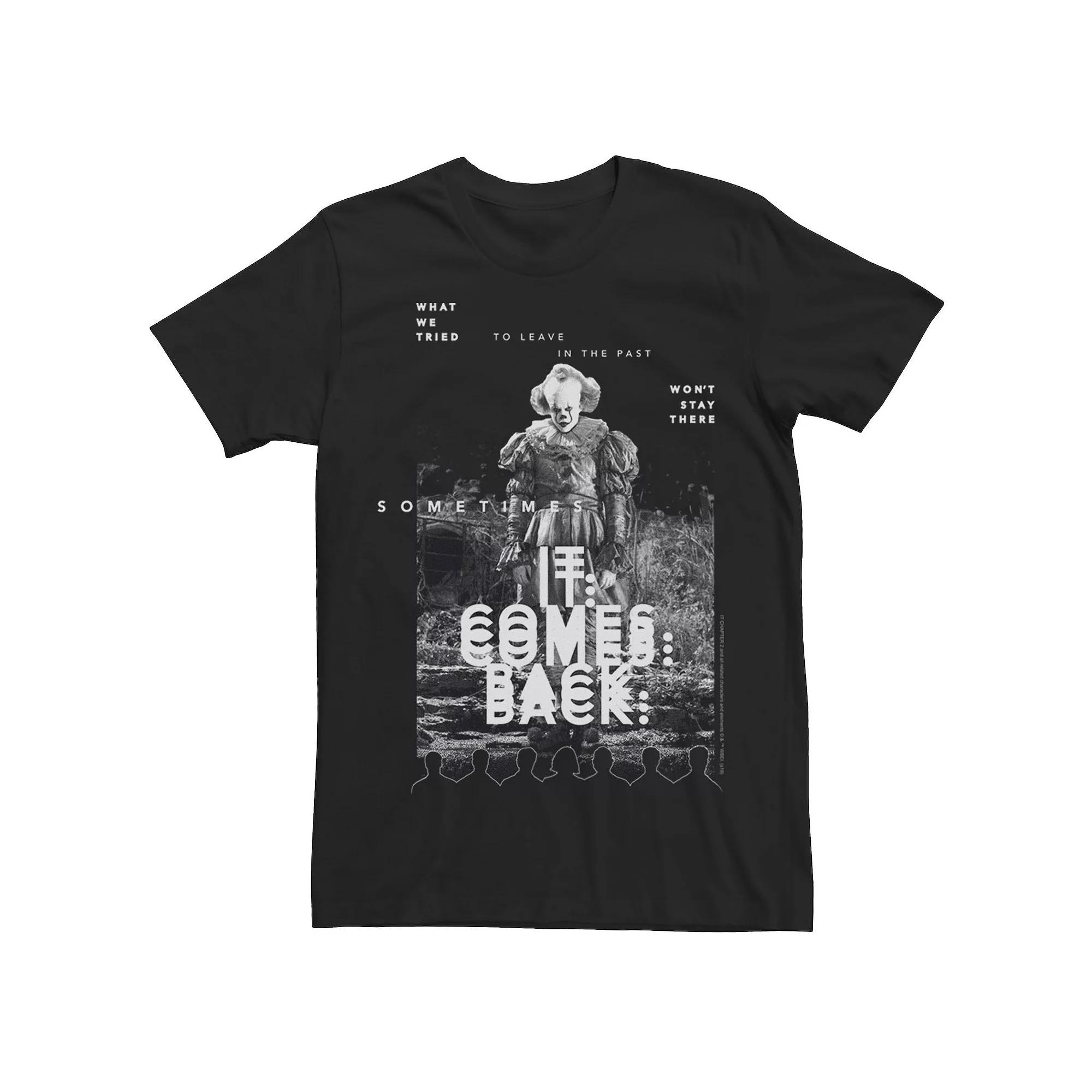 Men's IT Chapter 2 Grey Scale Pennywise Poster Tee,  Product Image