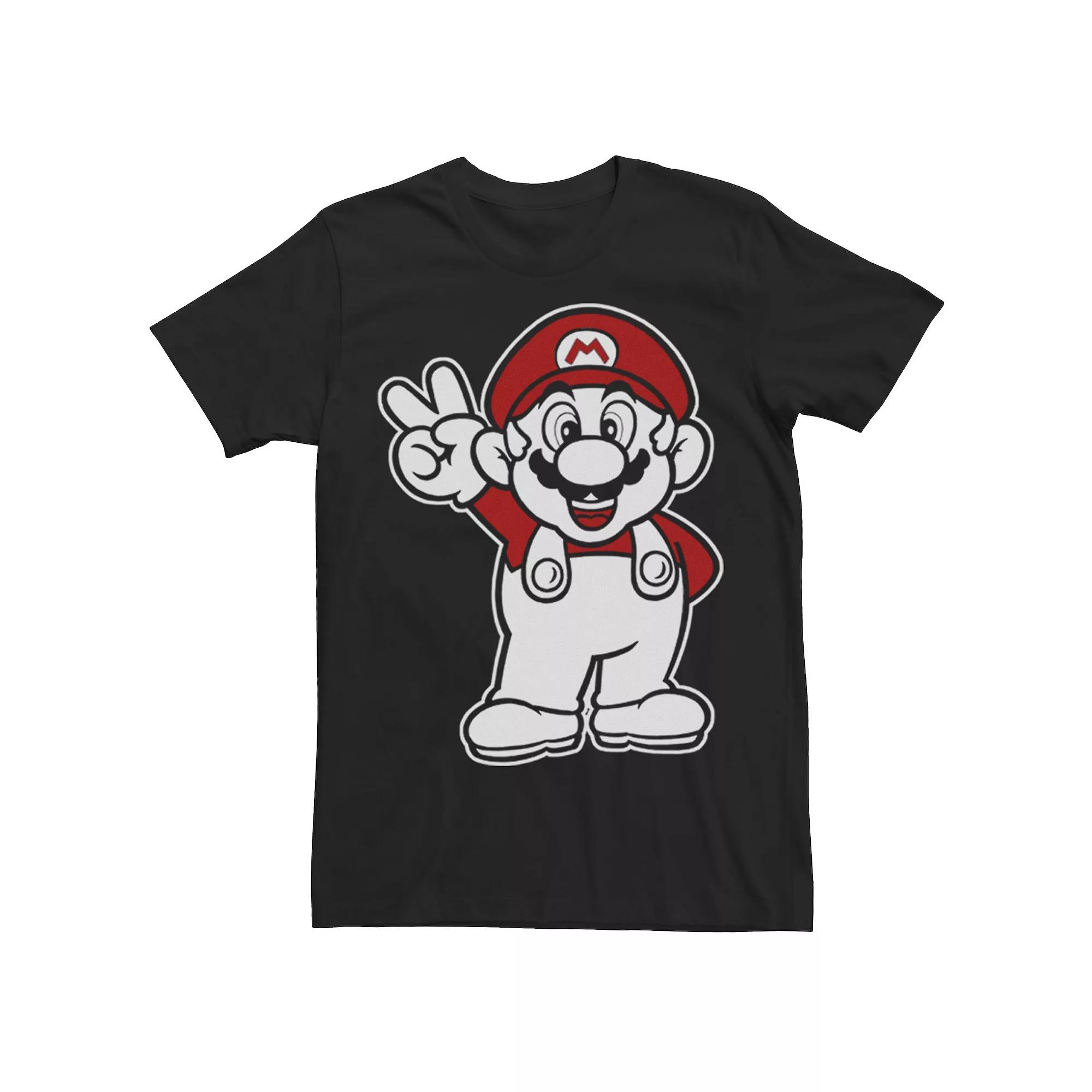 Men's Nintendo Super Mario Peace Sign Tee,  Product Image