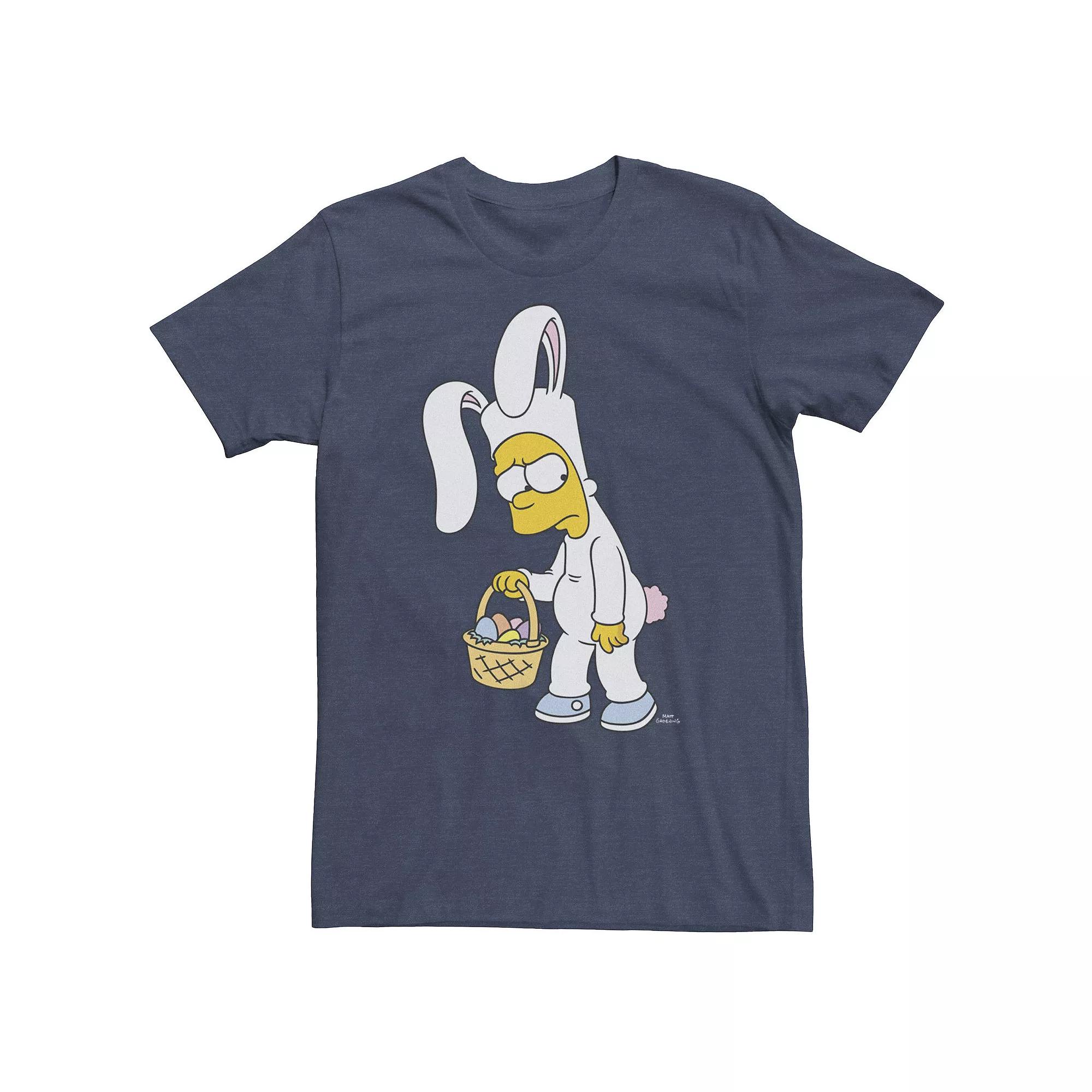 Big & Tall The Simpsons Bunny Bart Easter Tee, Men's,  Product Image